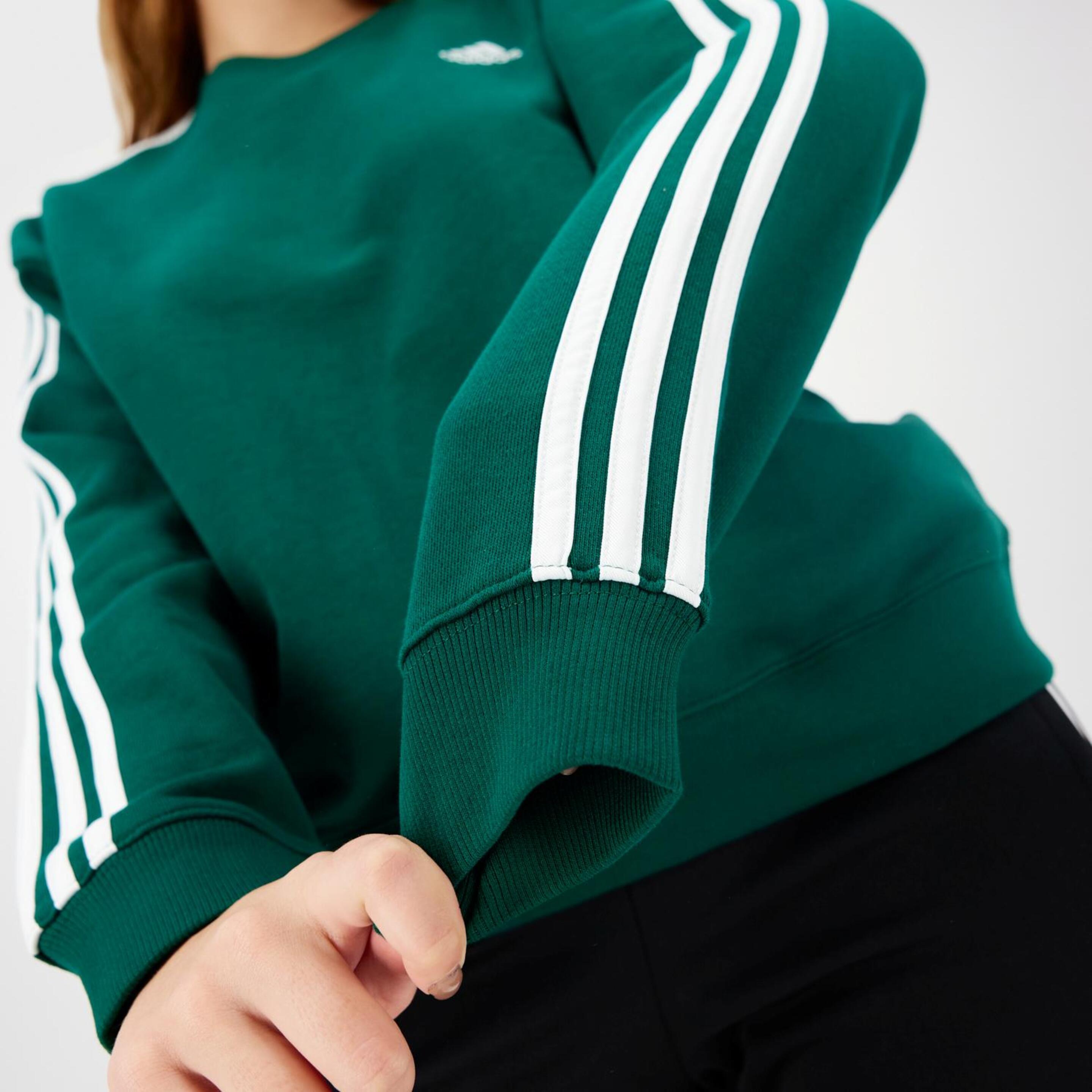 adidas 3 Stripes Green - - Sudadera Mujer  | Sprinter