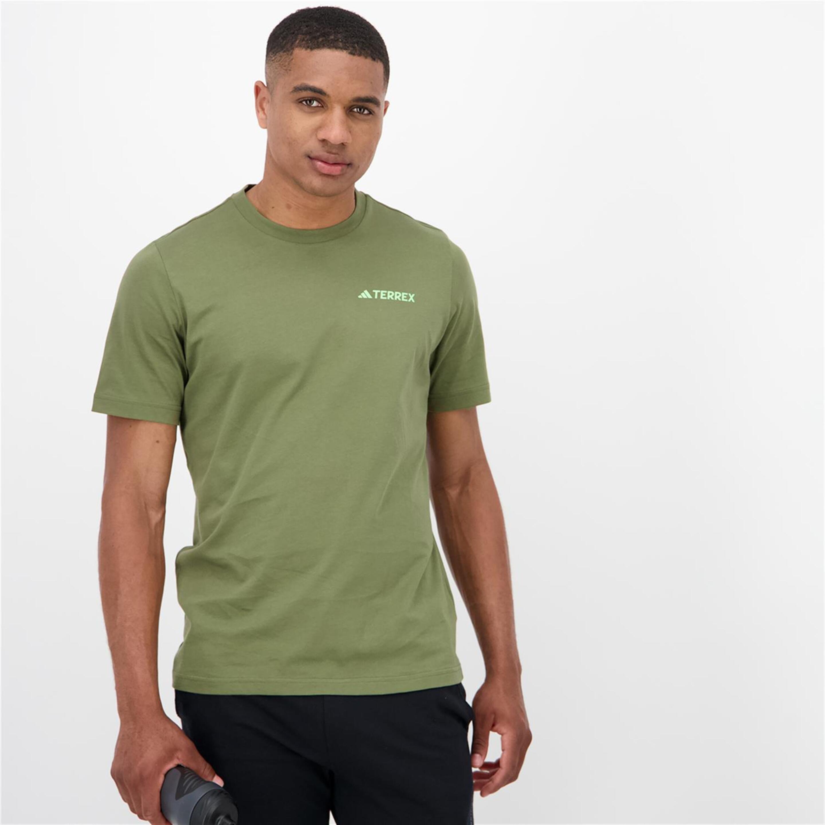 adidas Tx Mtn 2.0 - verde - T-shirt Trekking Homem