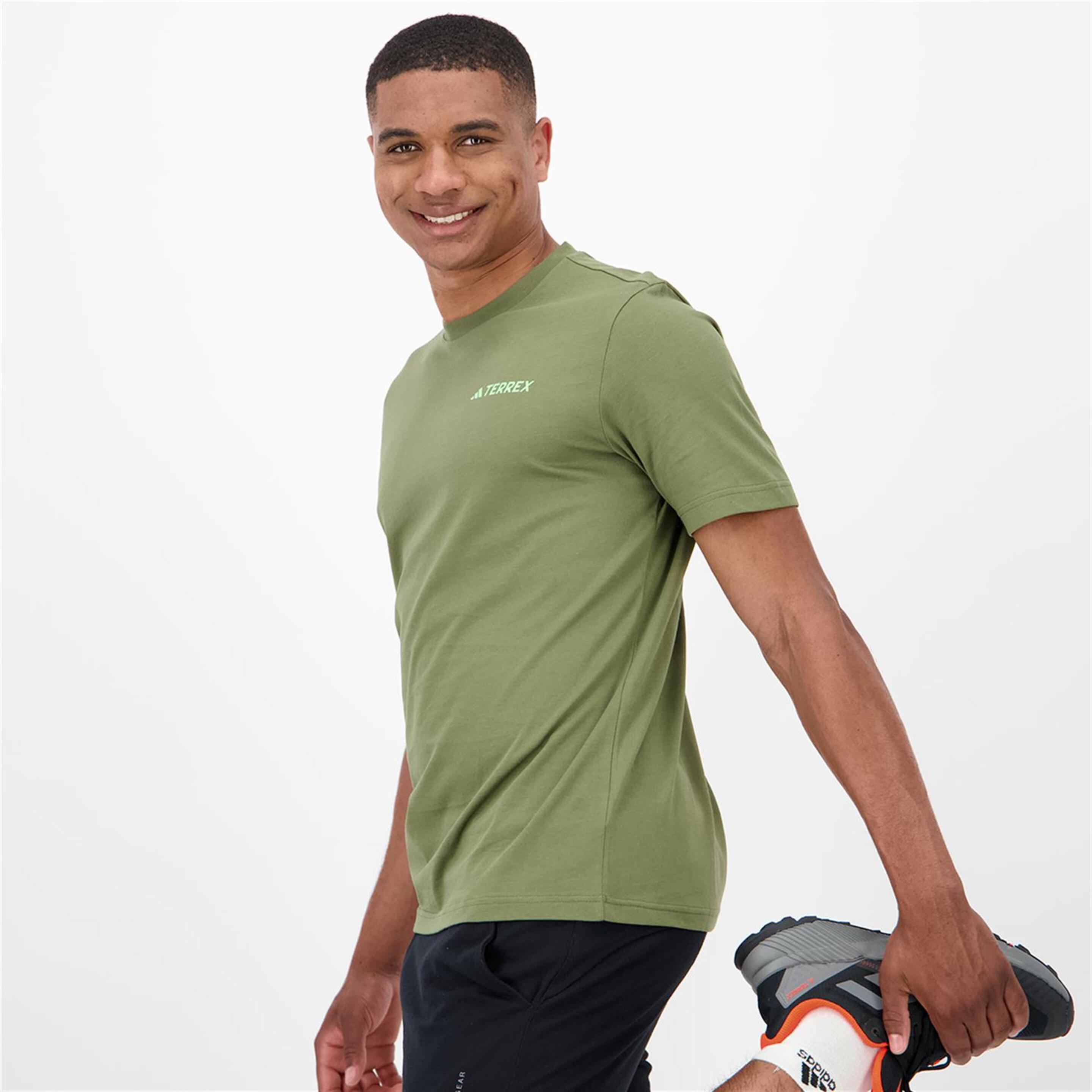 adidas TX Mtn 2.0 - Kaki - Camiseta Trekking Hombre  | Sprinter