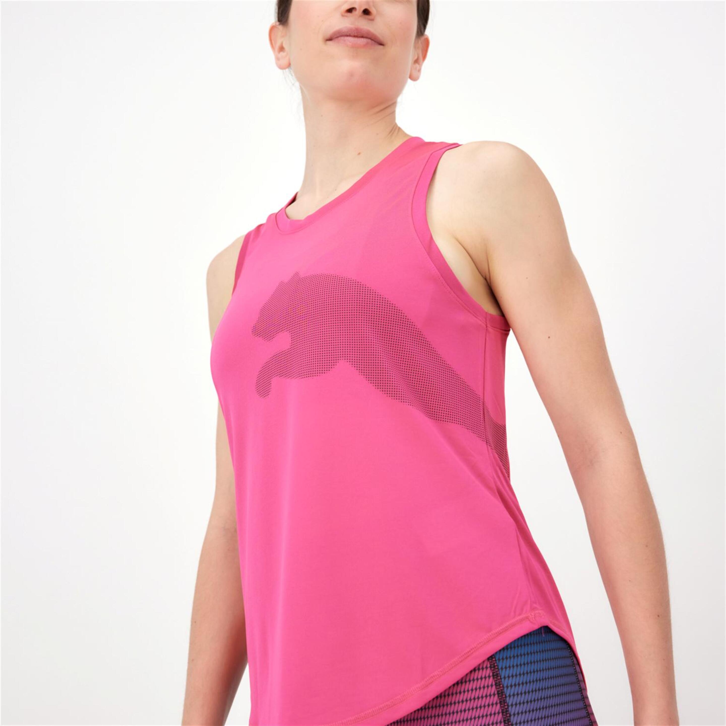 Camiseta Puma - Fucsia - Camiseta Fitness Mujer