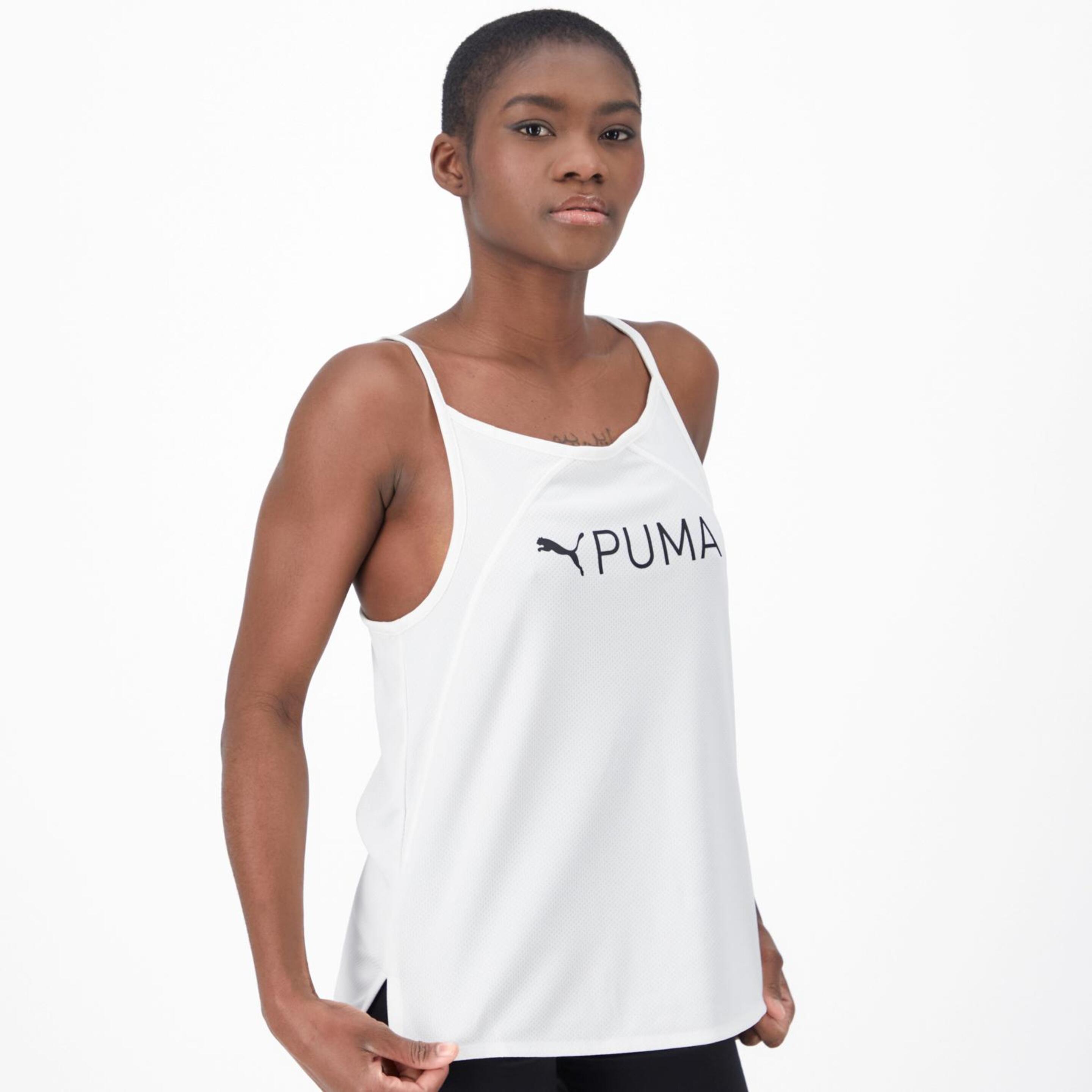 Camiseta Puma - Blanco - Camiseta Tirantes Mujer