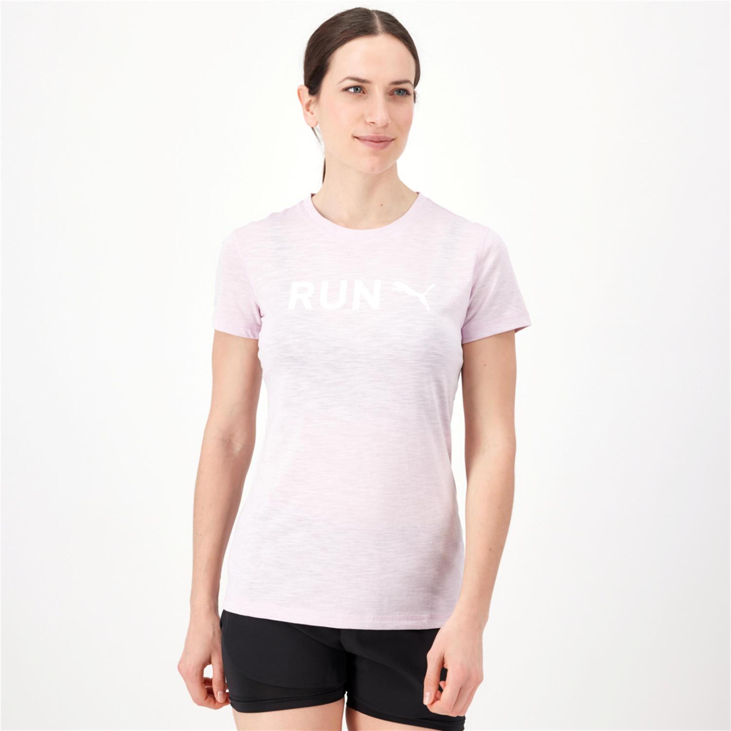 T-shirt Puma - morado - T-shirt Running Mulher