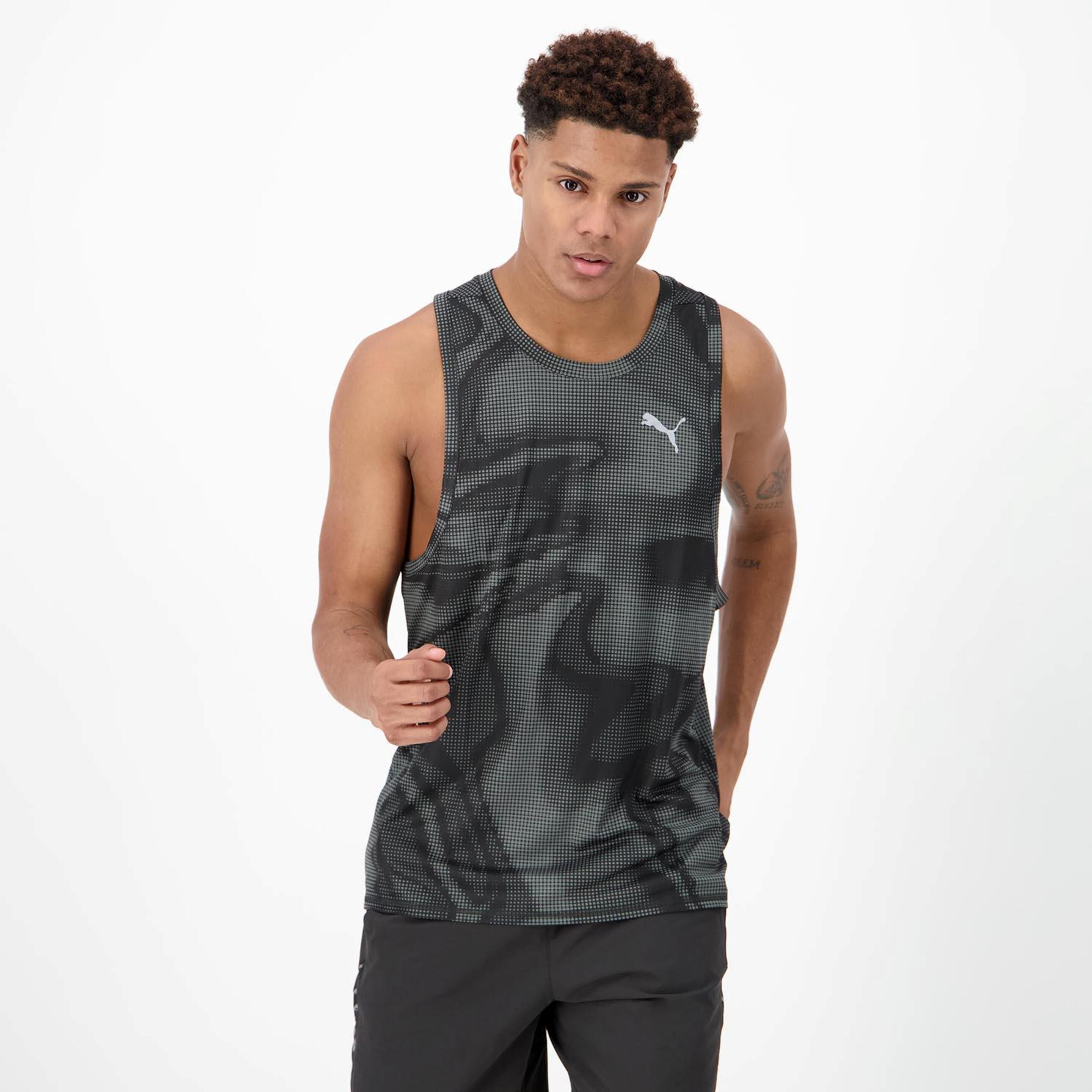 Camiseta Puma - Negro - Camiseta Running Hombre  | Sprinter