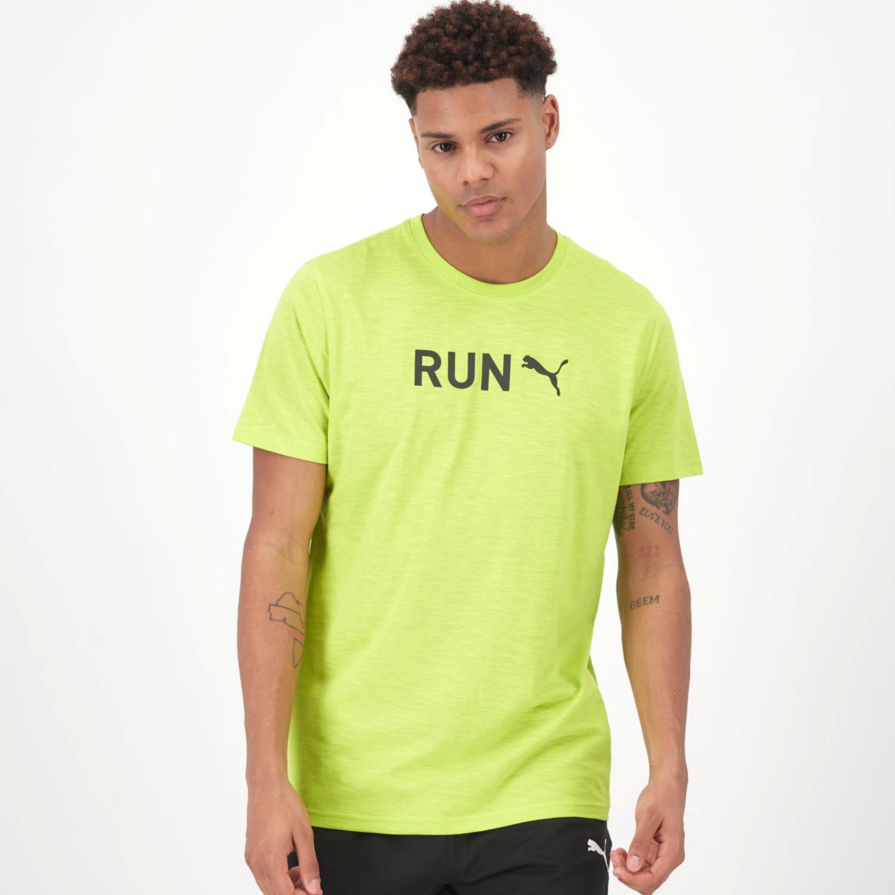 Camiseta Puma - amarillo - Camiseta Running Hombre