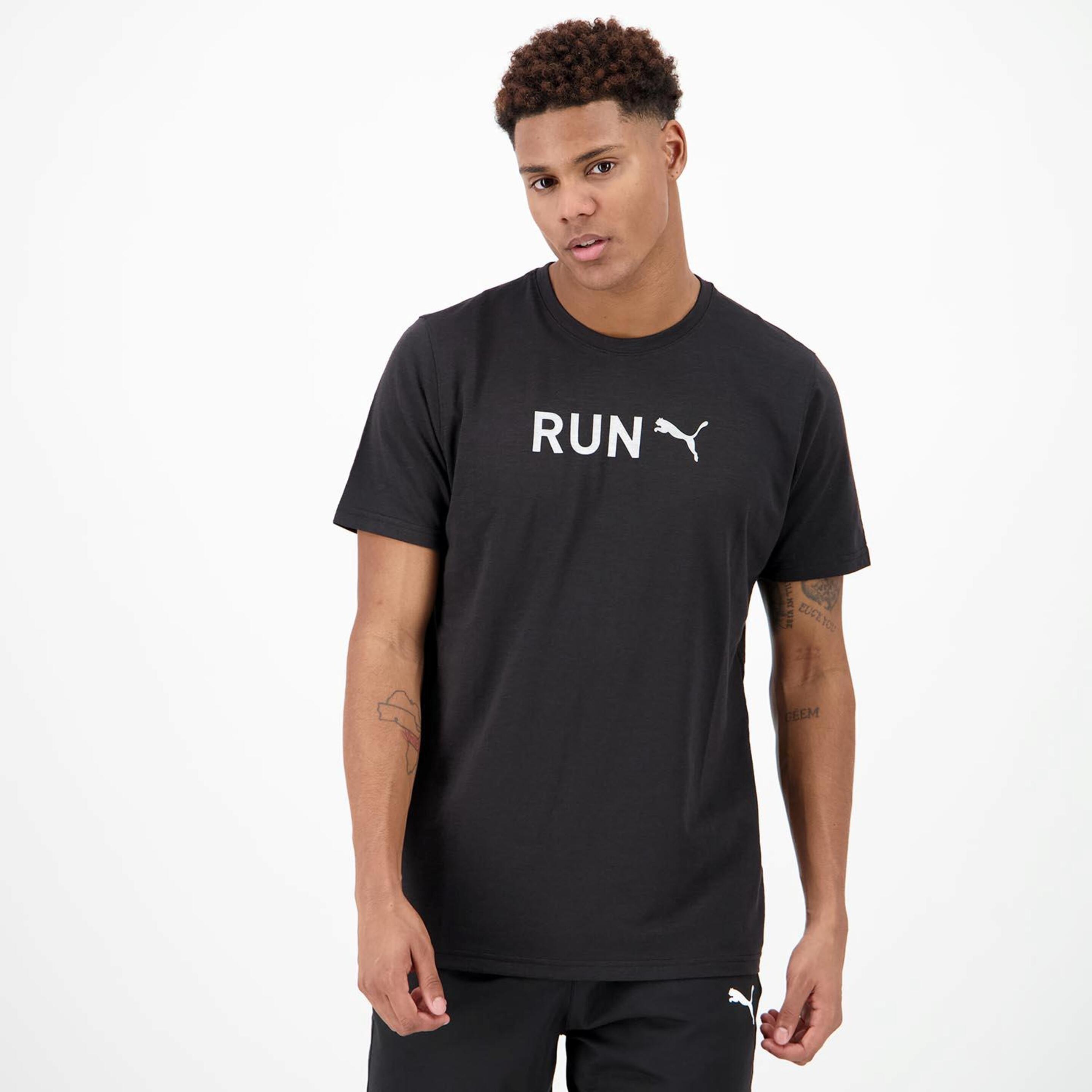 T-shirt Puma - Preto - T-shirt Running Homem | Sport Zone