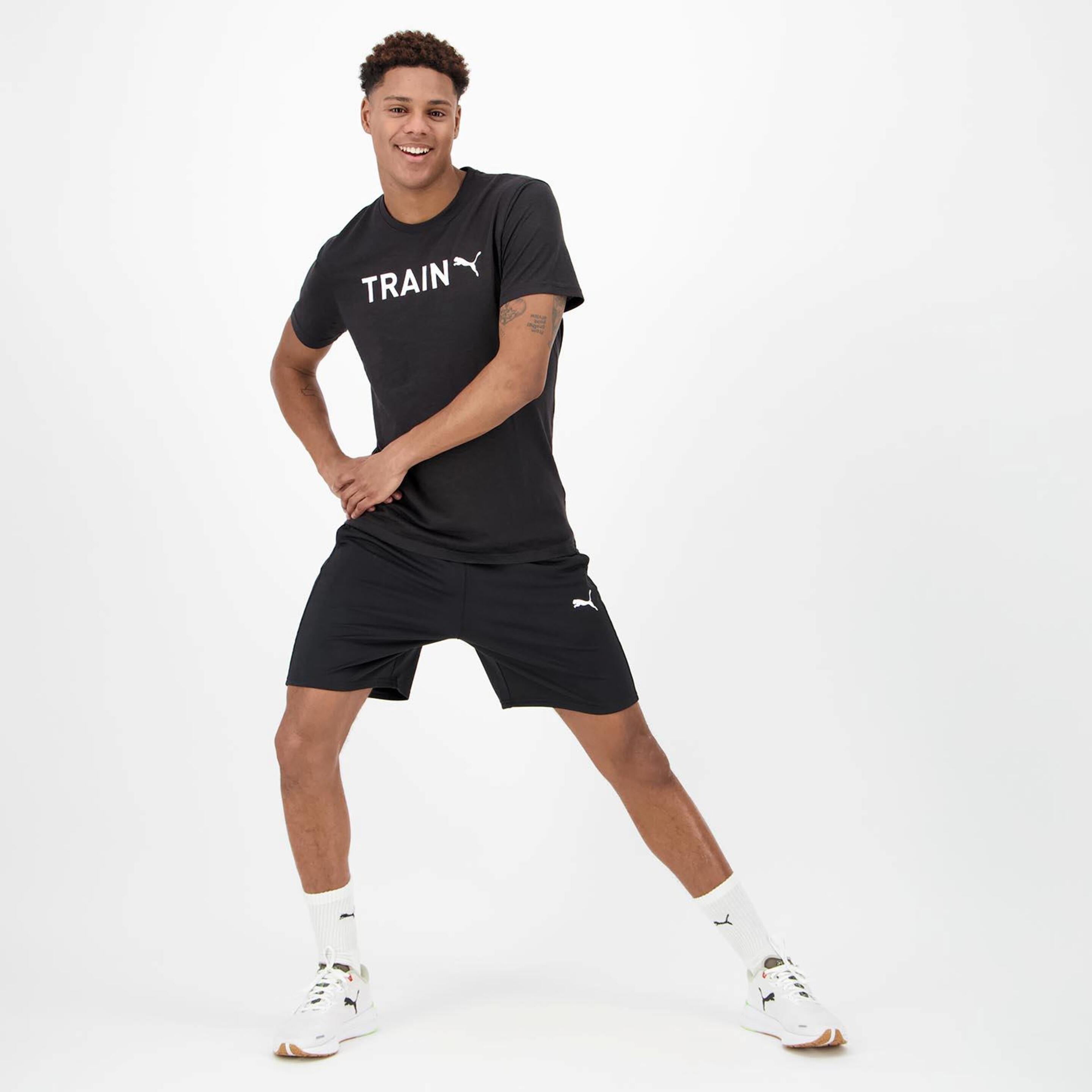 Camiseta Puma - Negro - Camiseta Running Hombre  | Sprinter