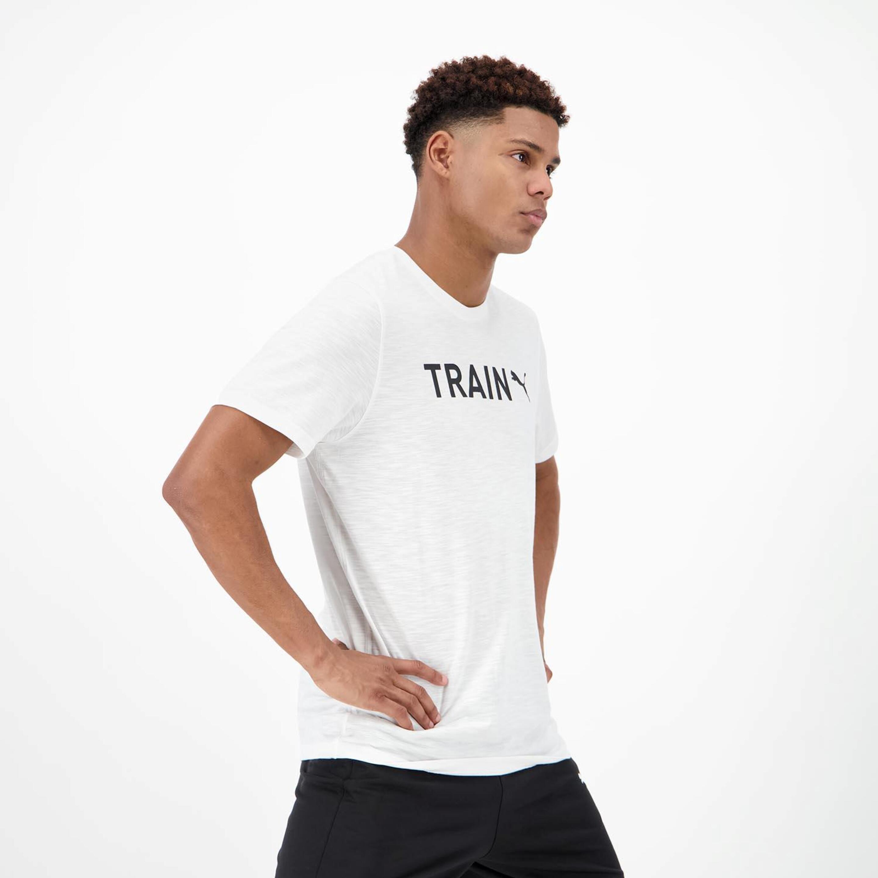Camiseta Puma - Blanco - Camiseta Running Hombre  | Sprinter