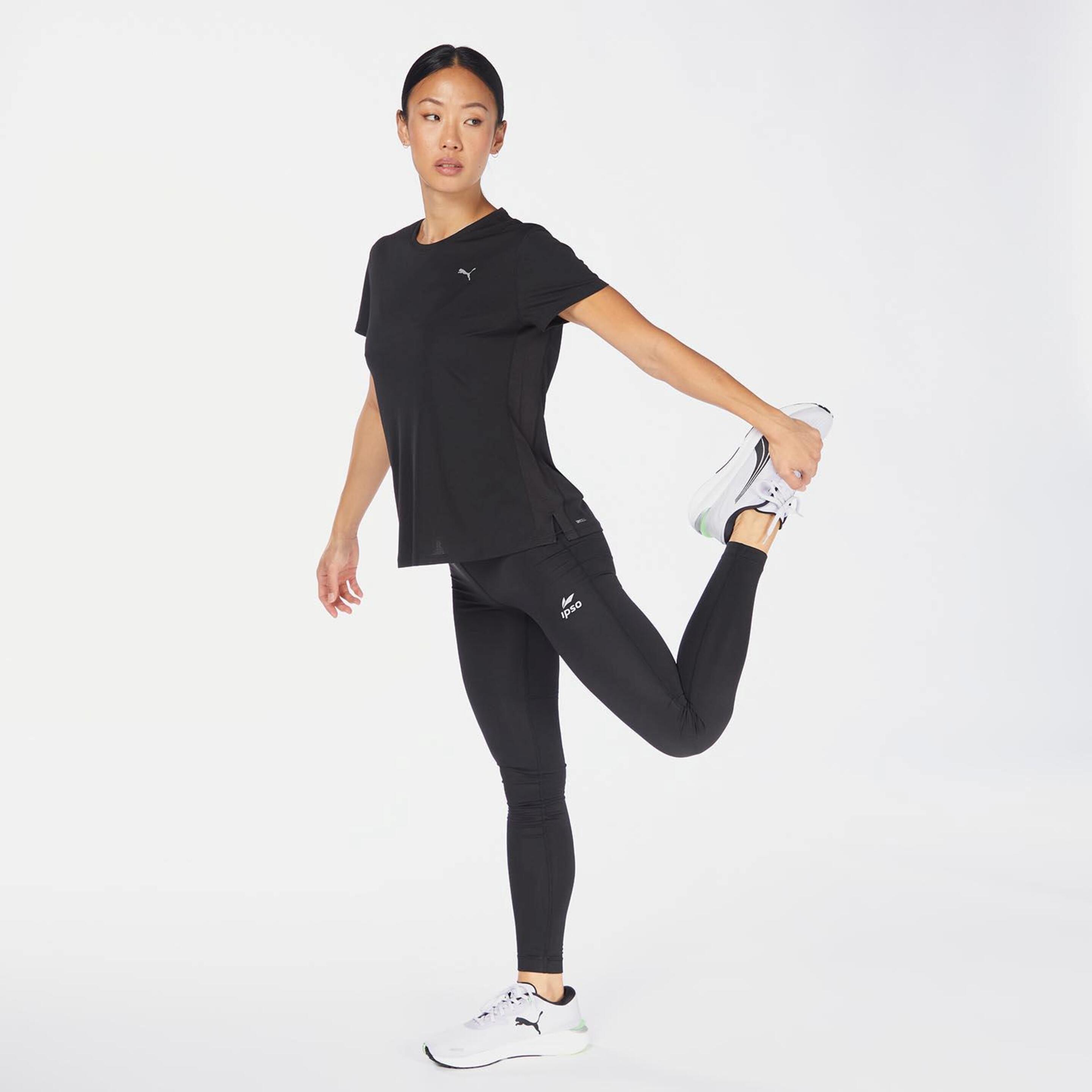 Camiseta Puma - Negro - Camiseta Running Mujer  | Sprinter