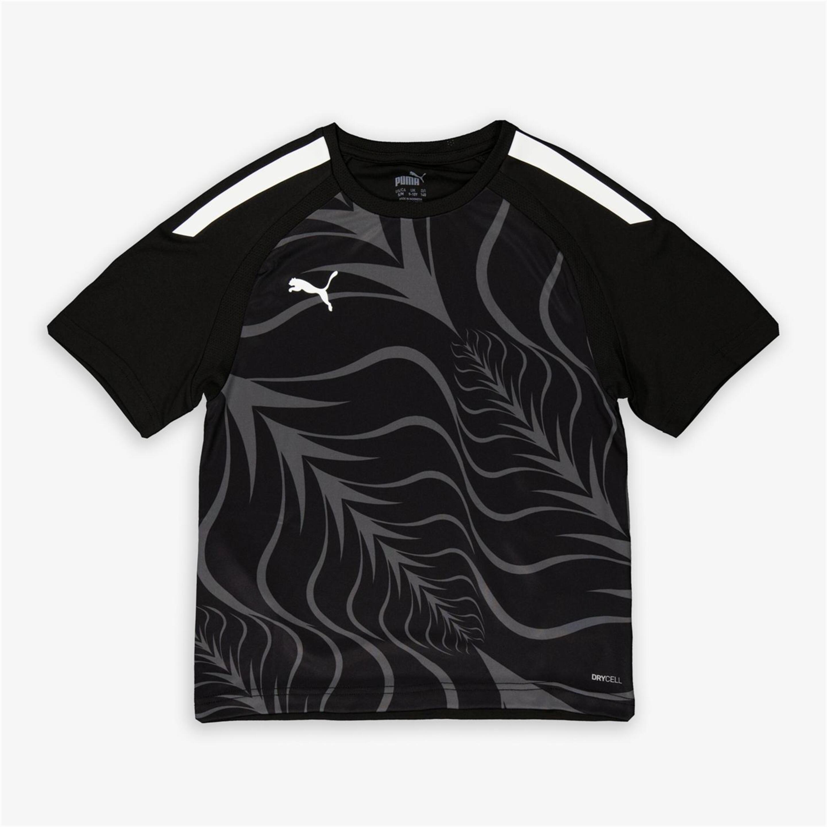 Puma Individual Liga - negro - T-shirt Futebol Rapaz