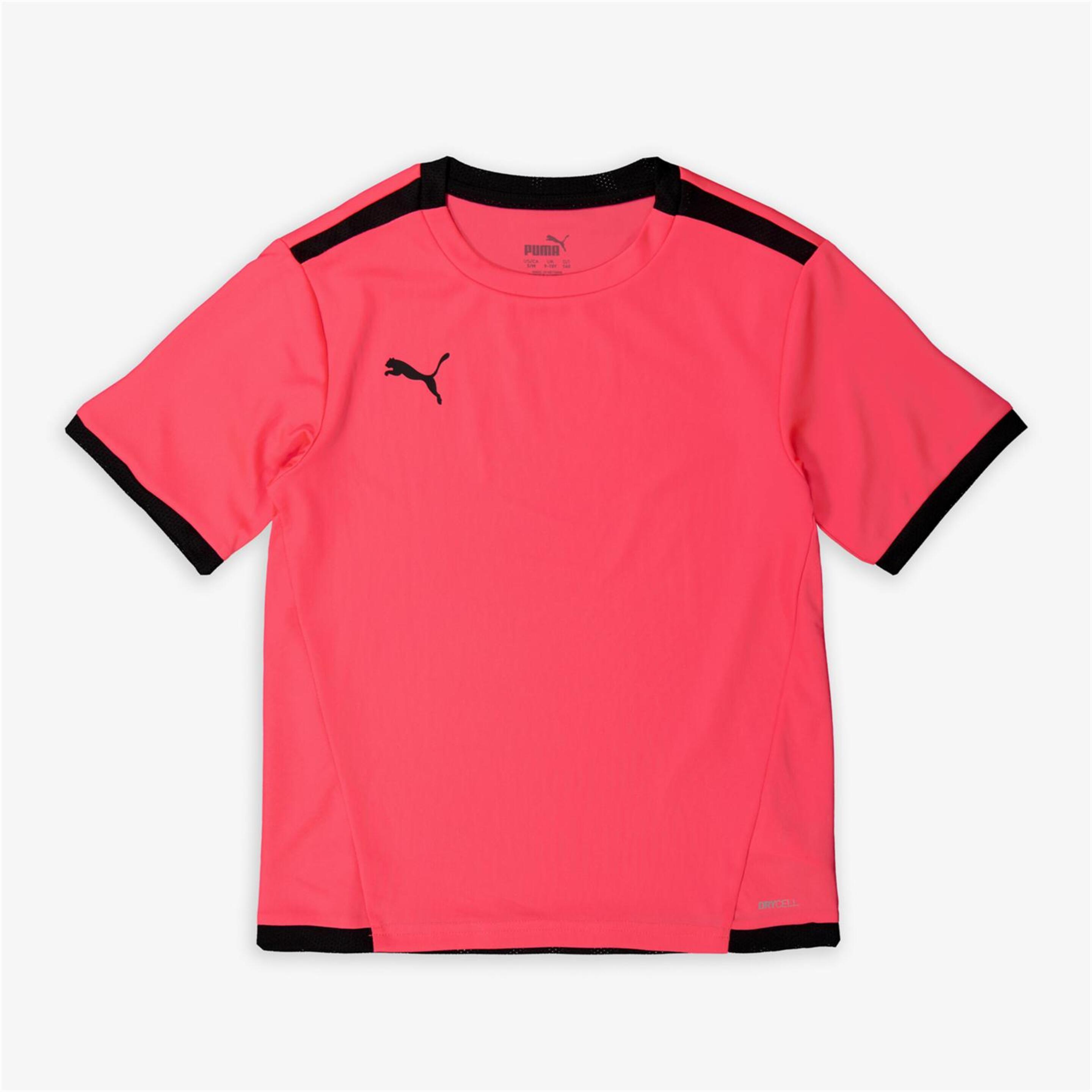 Puma Teamliga - rosa - T-shirt Futebol Rapaz