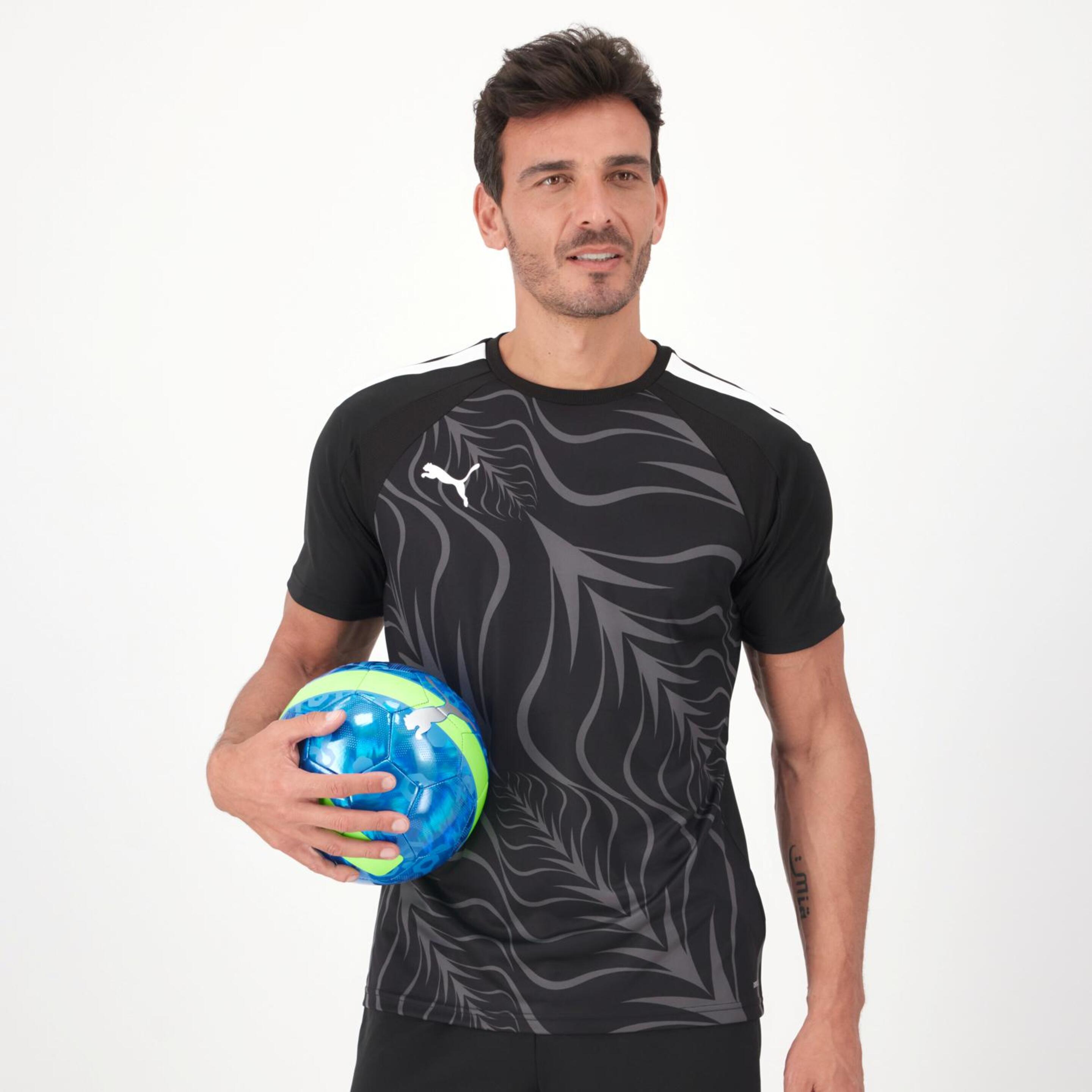 Puma Individual Liga - negro - T-shirt Futebol Homem