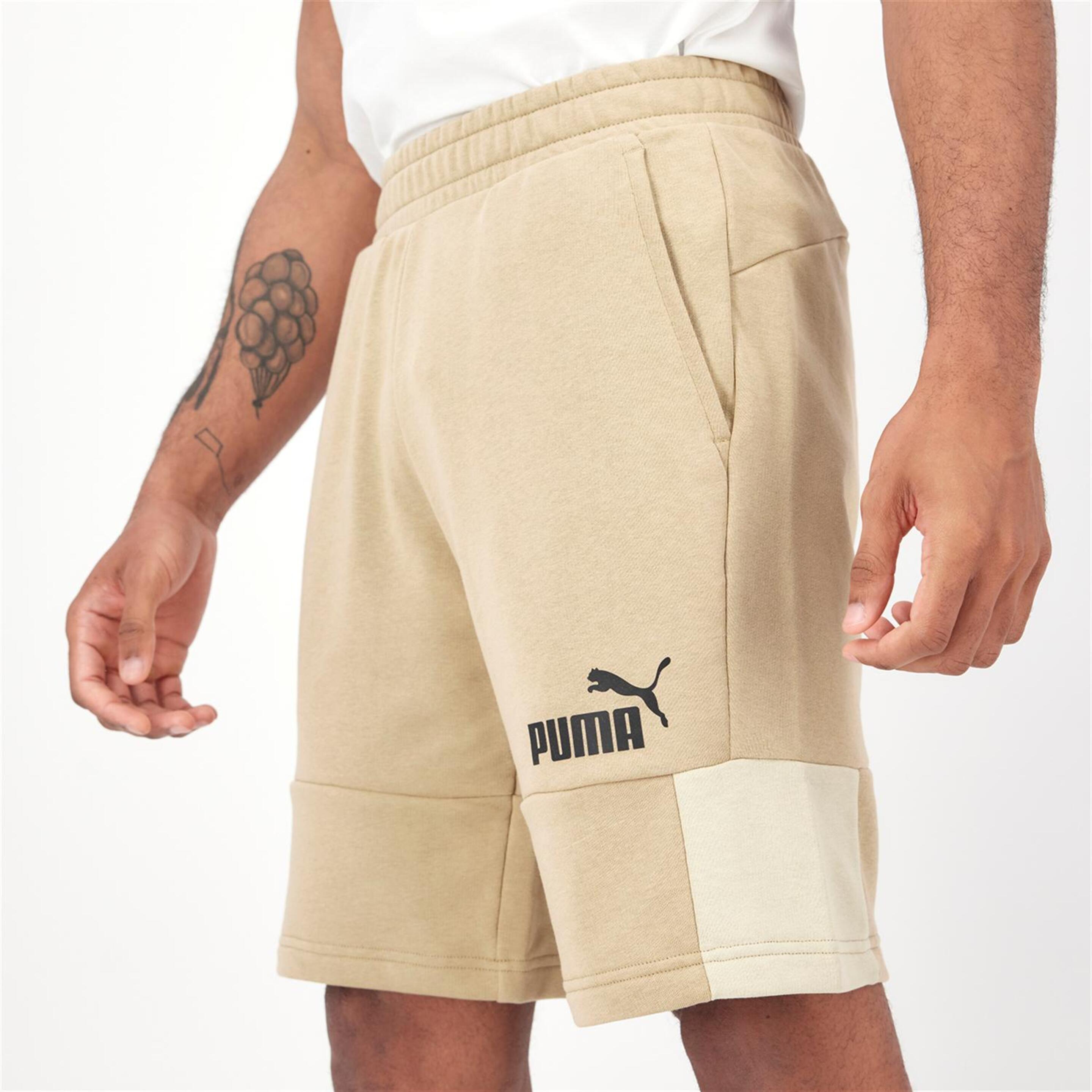 Puma Essential Block - marron - Pantalón Corto Hombre