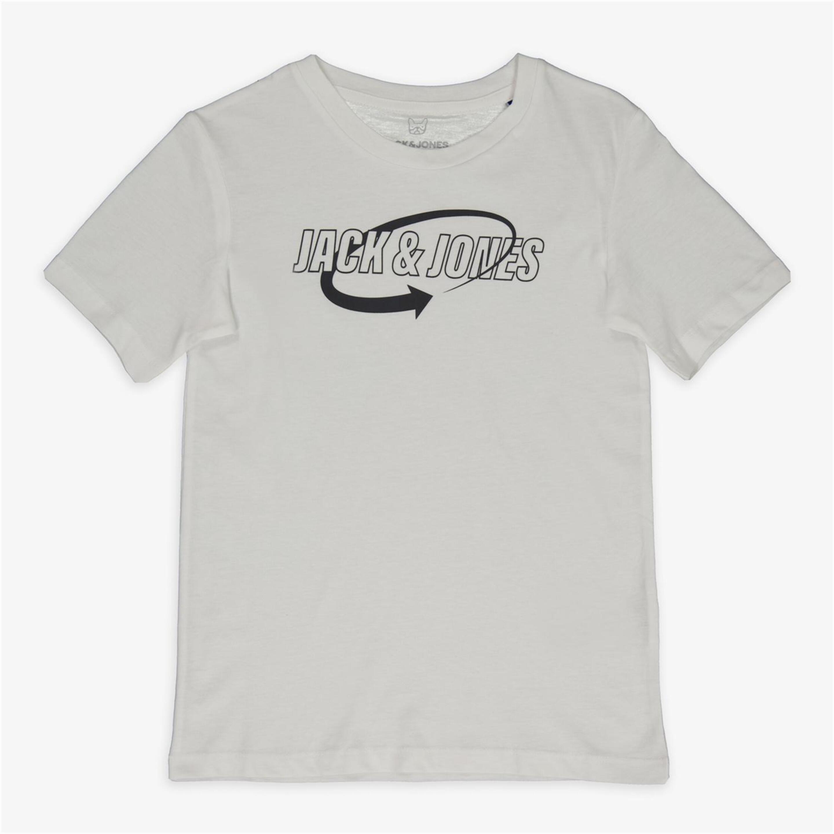 T-shirt Jack & Jones - blanco - T-shirt Rapaz