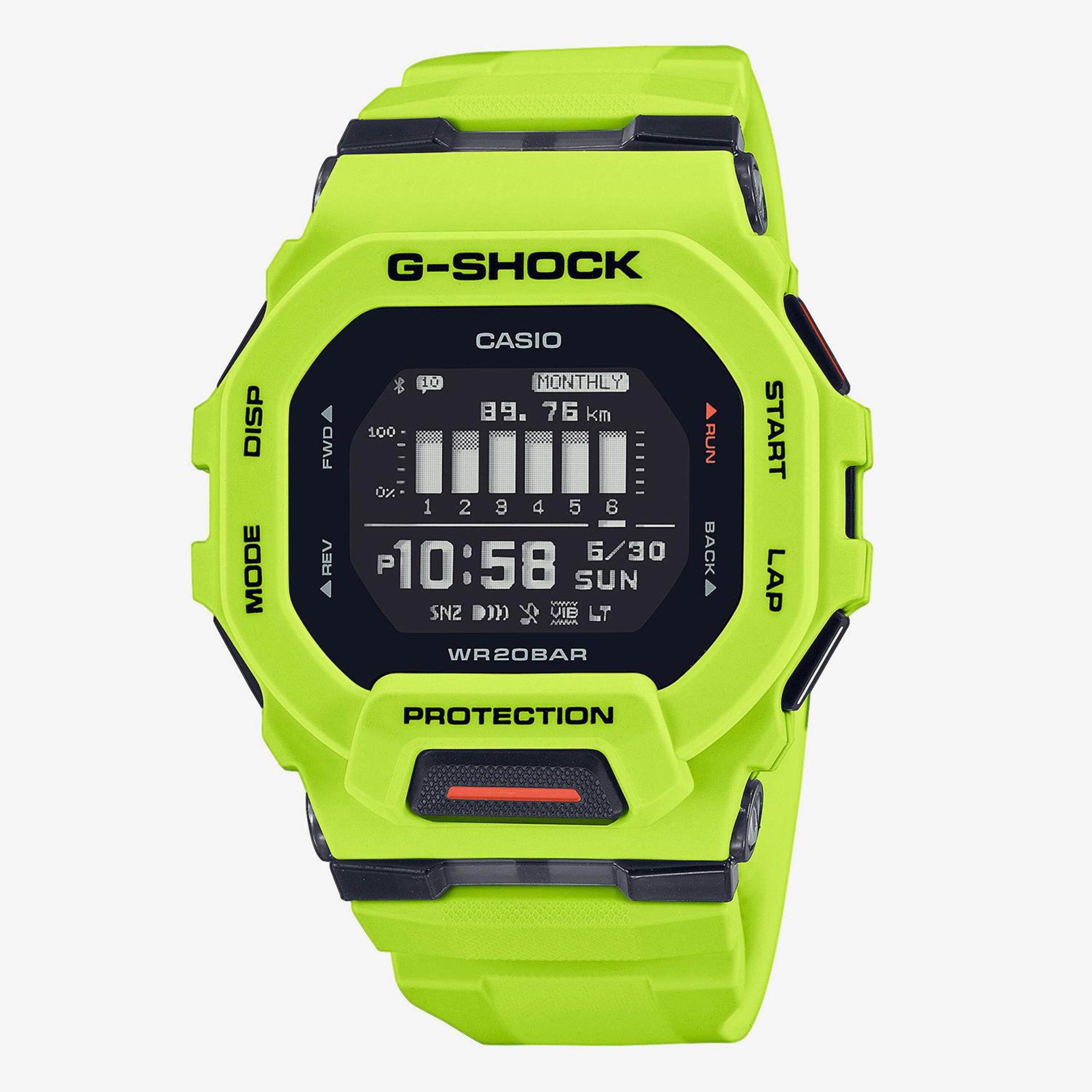 Casio G-shock G-squad Gbd-200 - verde - Pulsómetro Running