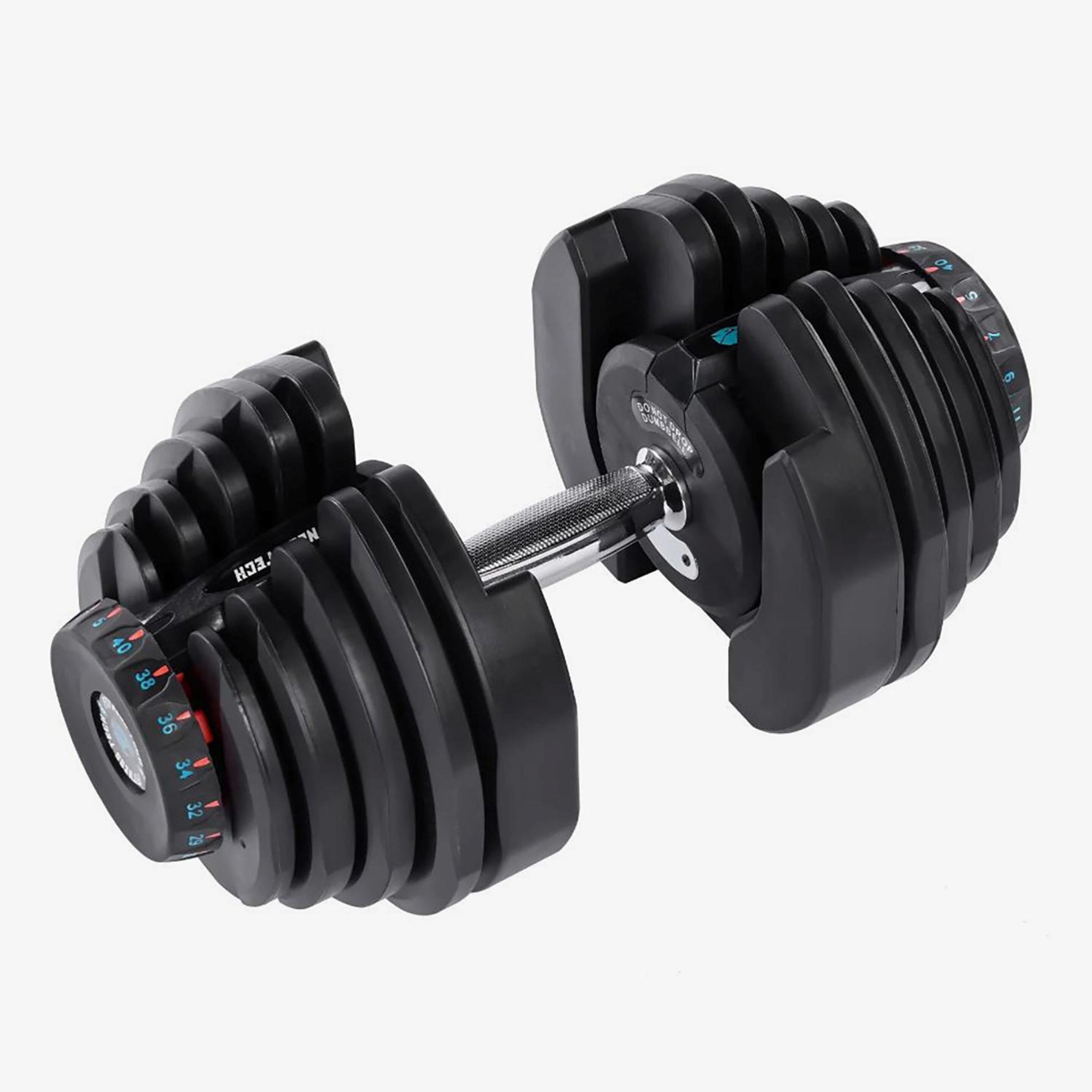 Mancuerna Fitness Tech - Negro - Pesa Ajustable 40 kg  MKP