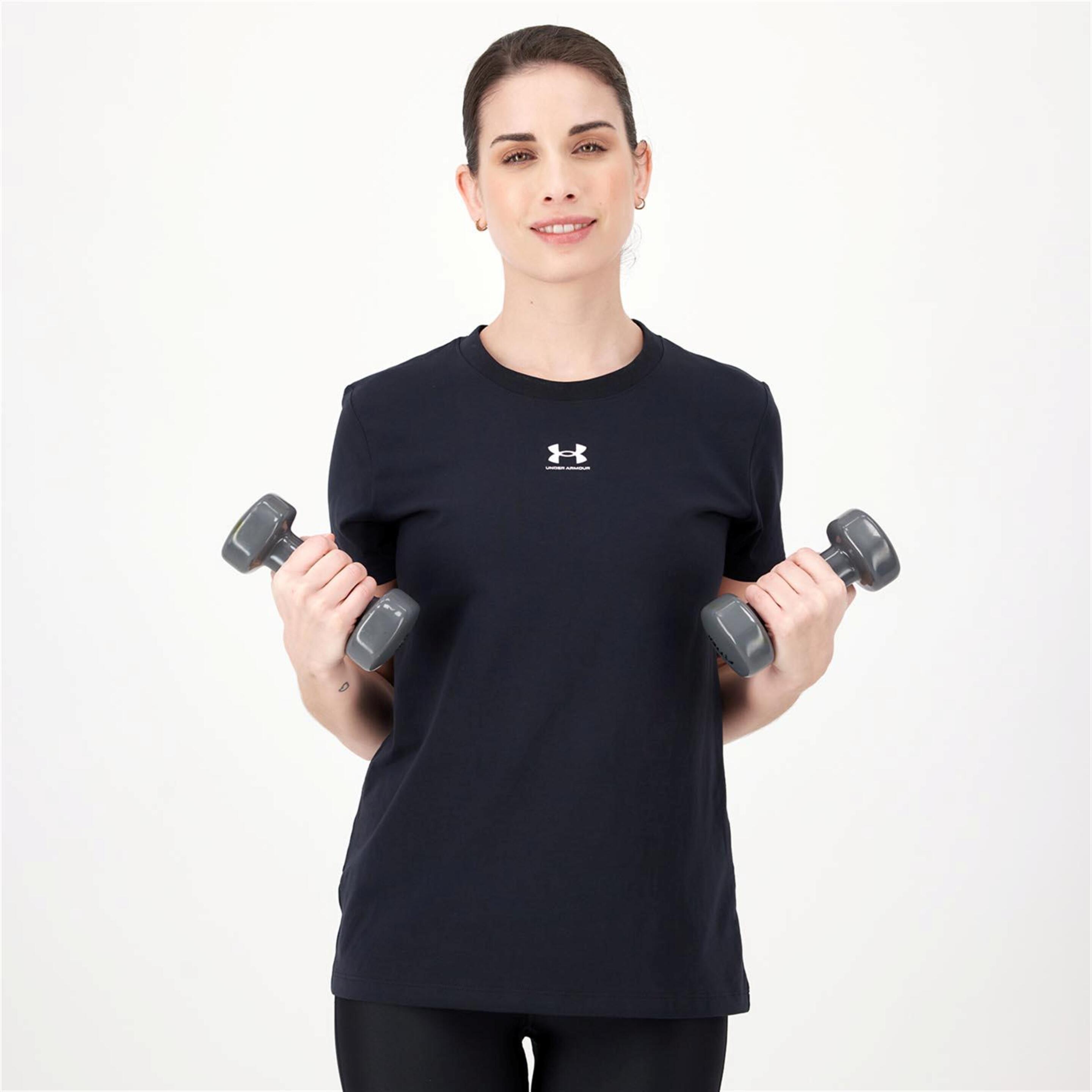 Under Armour Rival Core - negro - T-shirt Mulher