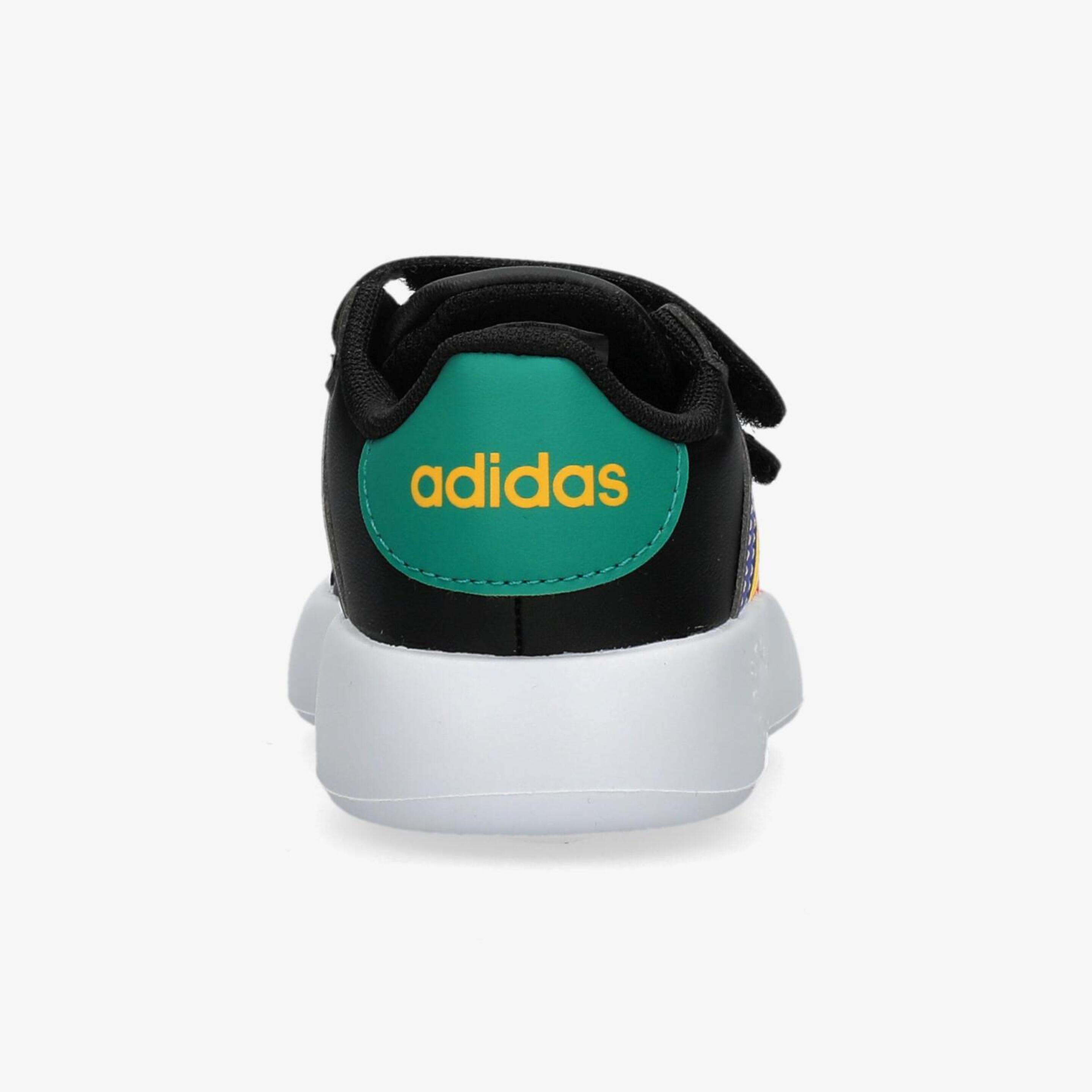adidas Grand Court 2.0 - Negro - Zapatillas Velcro Niño  | Sprinter