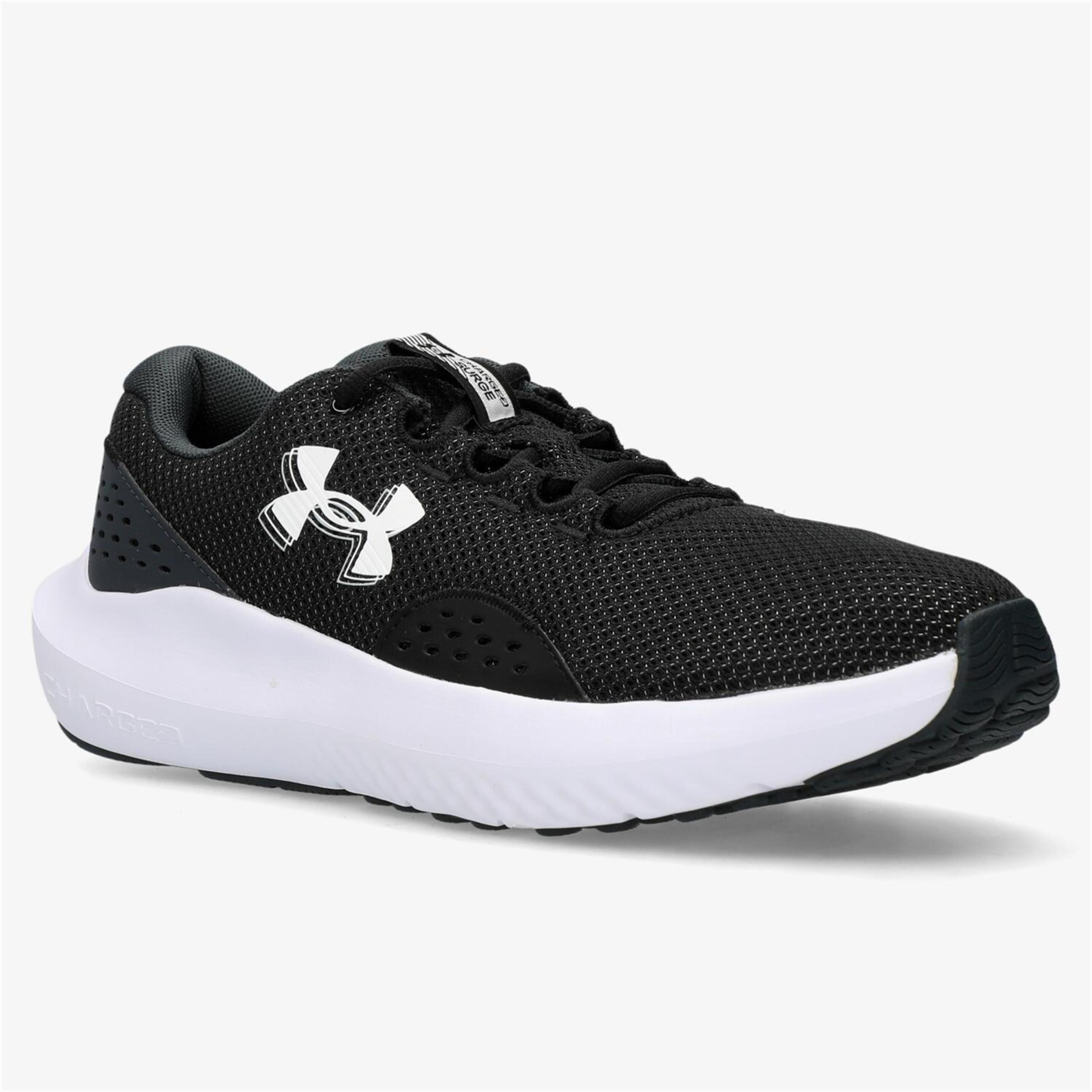 Under Armour Charged Surge 4 - Negro - Zapatillas Running Hombre