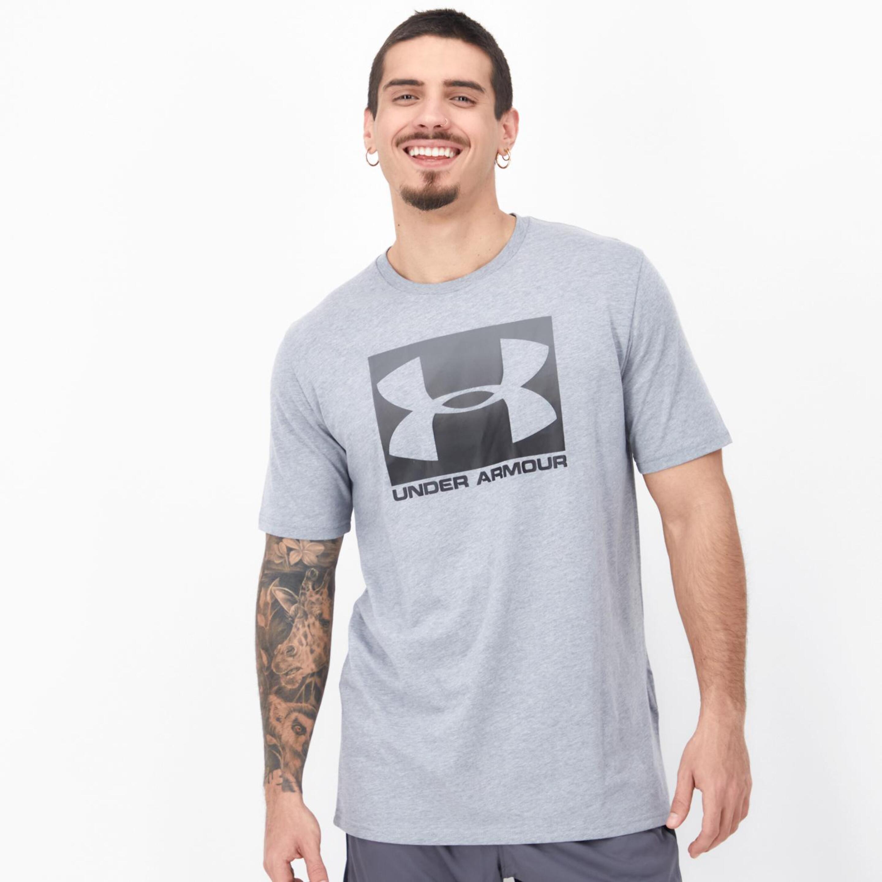 Under Armour Boxed - gris - Camiseta Hombre