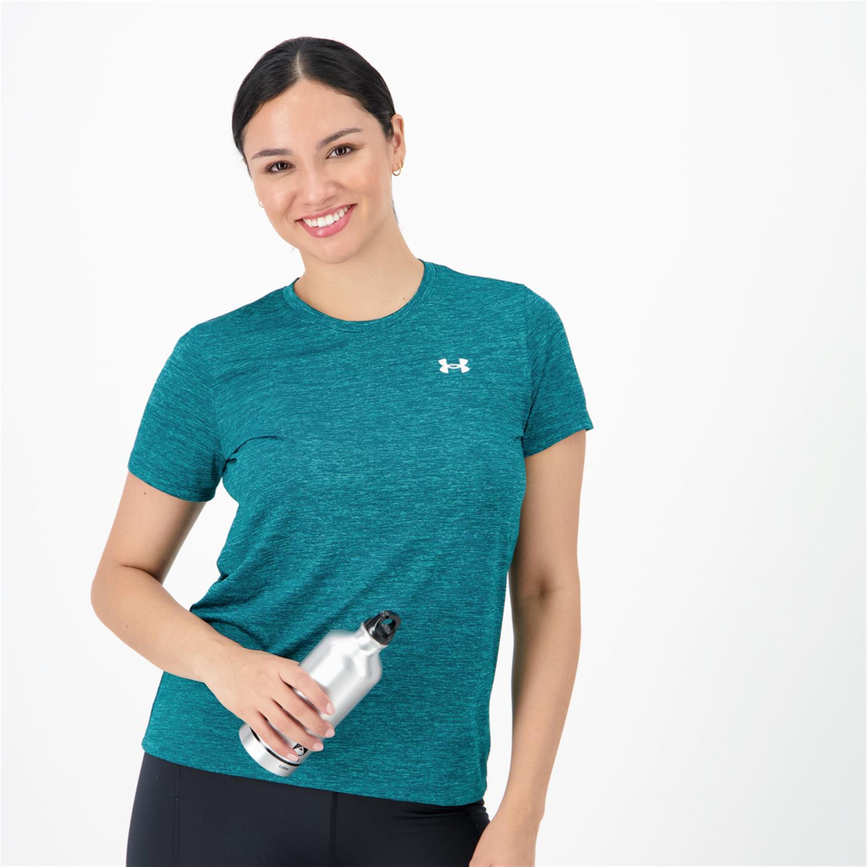Under Armour Tech Ssv - verde - Camiseta Fitness Mujer