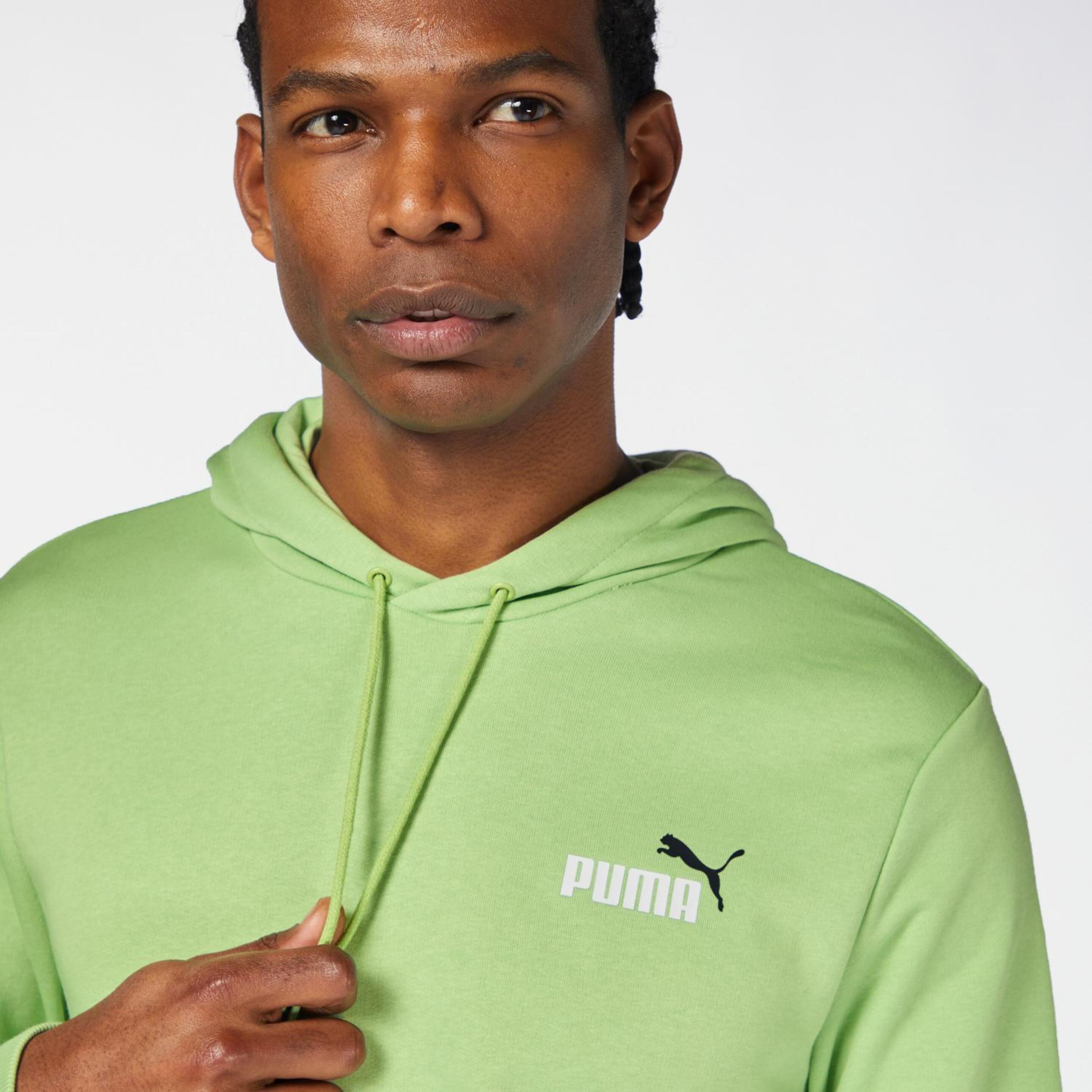 Puma Essential Logo - Verde - Sweatshirt Capuz Homem | Sport Zone