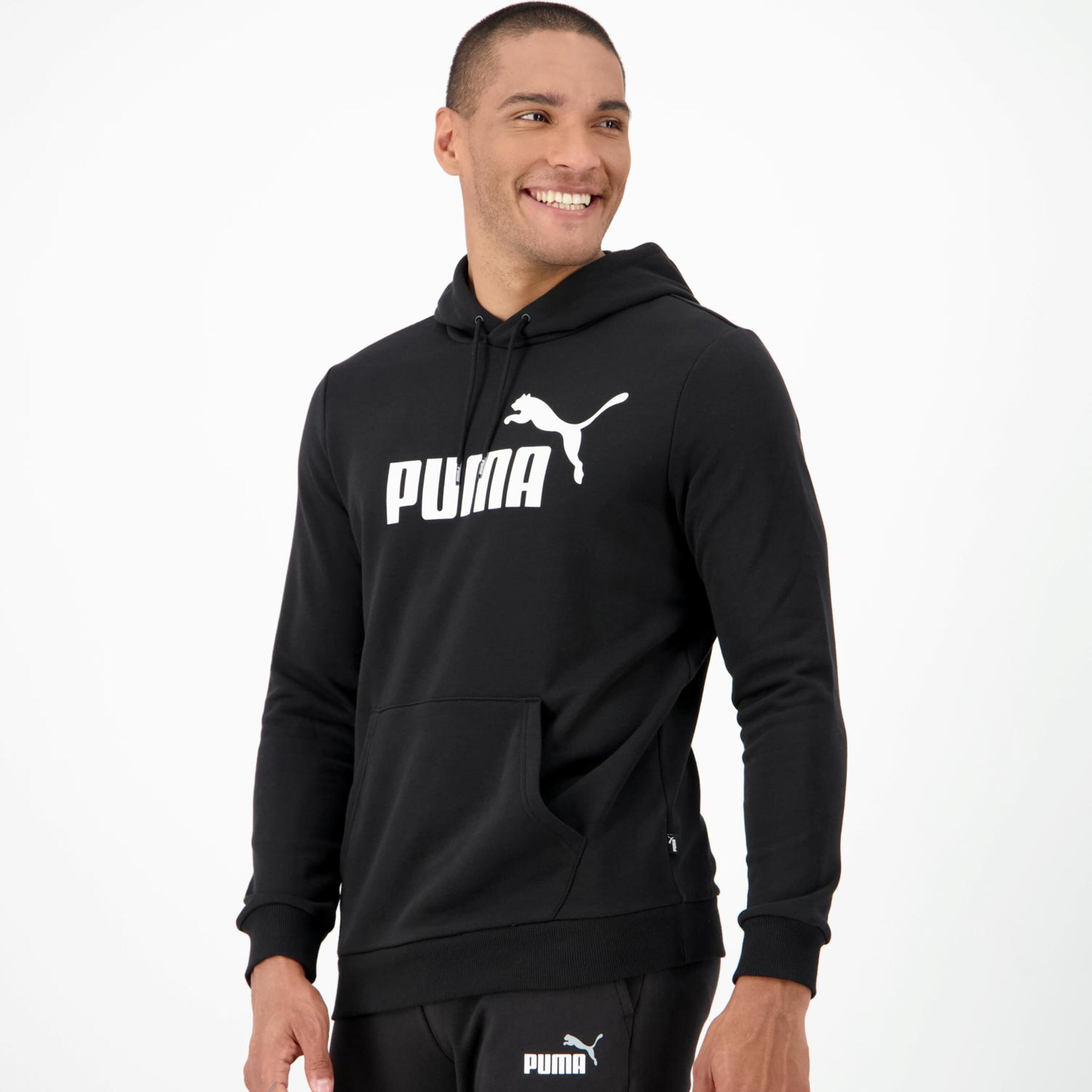 Puma Small Logo - Negro - Sudadera Capucha Hombre
