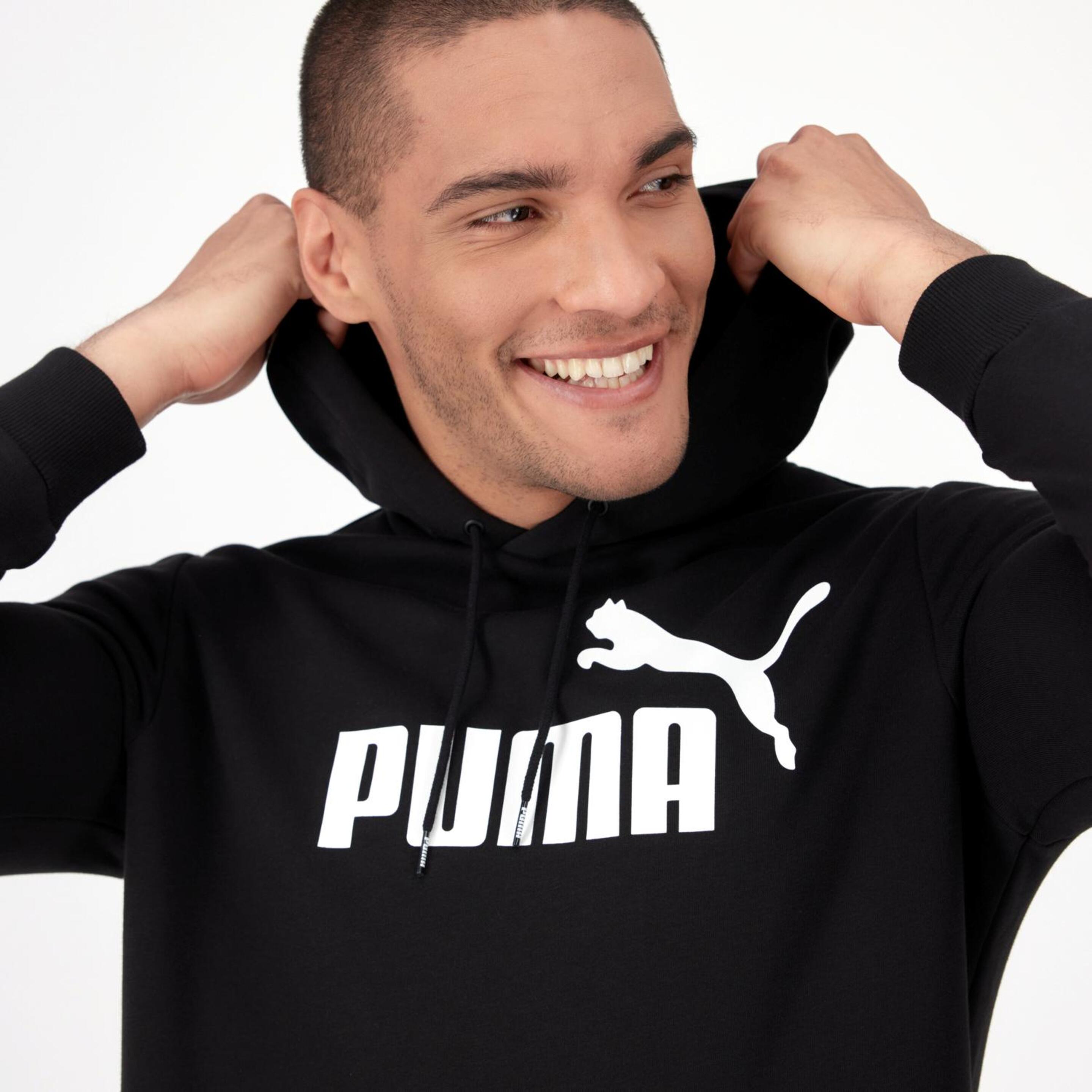 Puma Small Logo - Negro - Sudadera Capucha Hombre