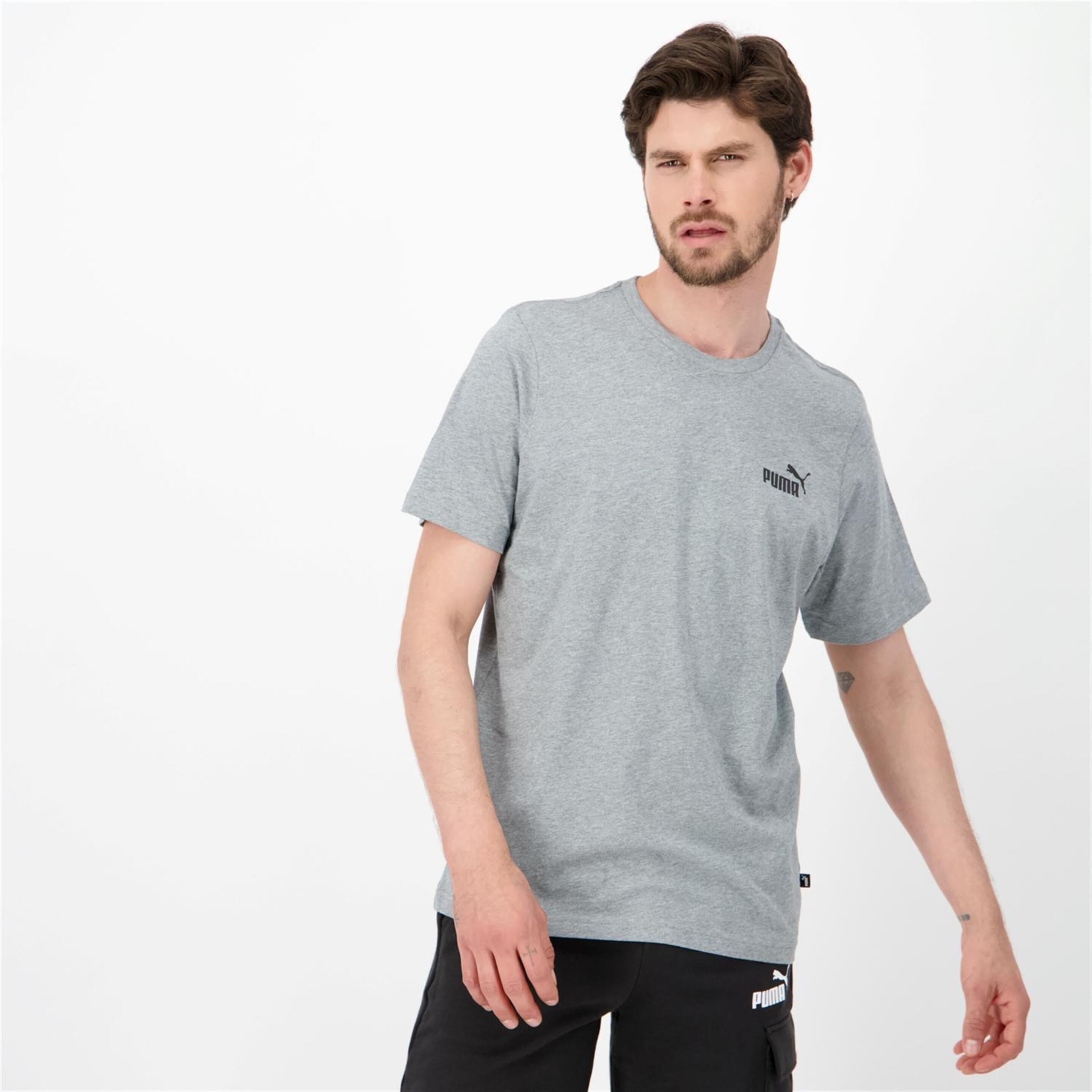 Puma Small Logo - gris - T-shirt Homem