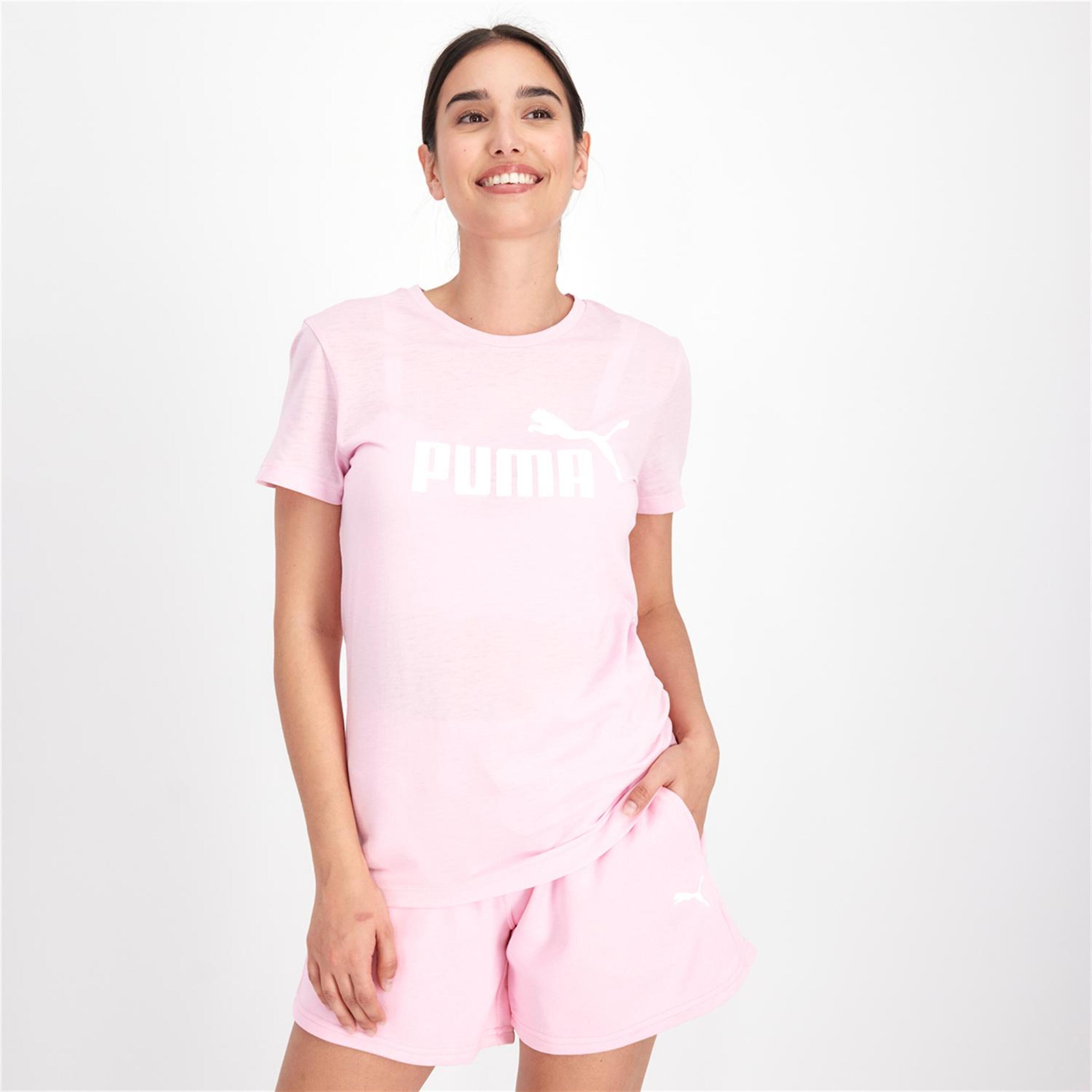 Puma Essential Heather - rosa - T-shirt Mulher