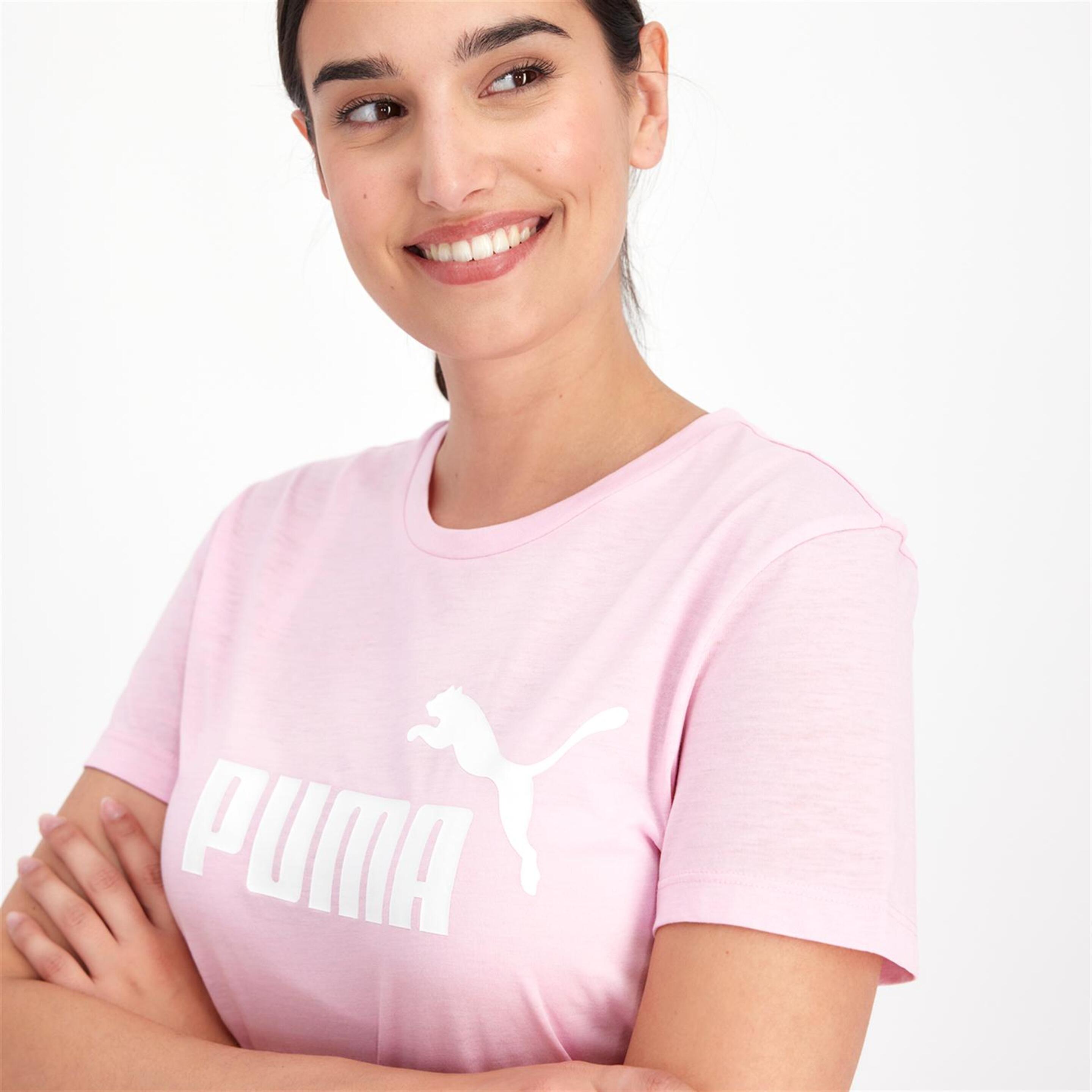 Puma Essential Heather - Rosa - Camiseta Mujer