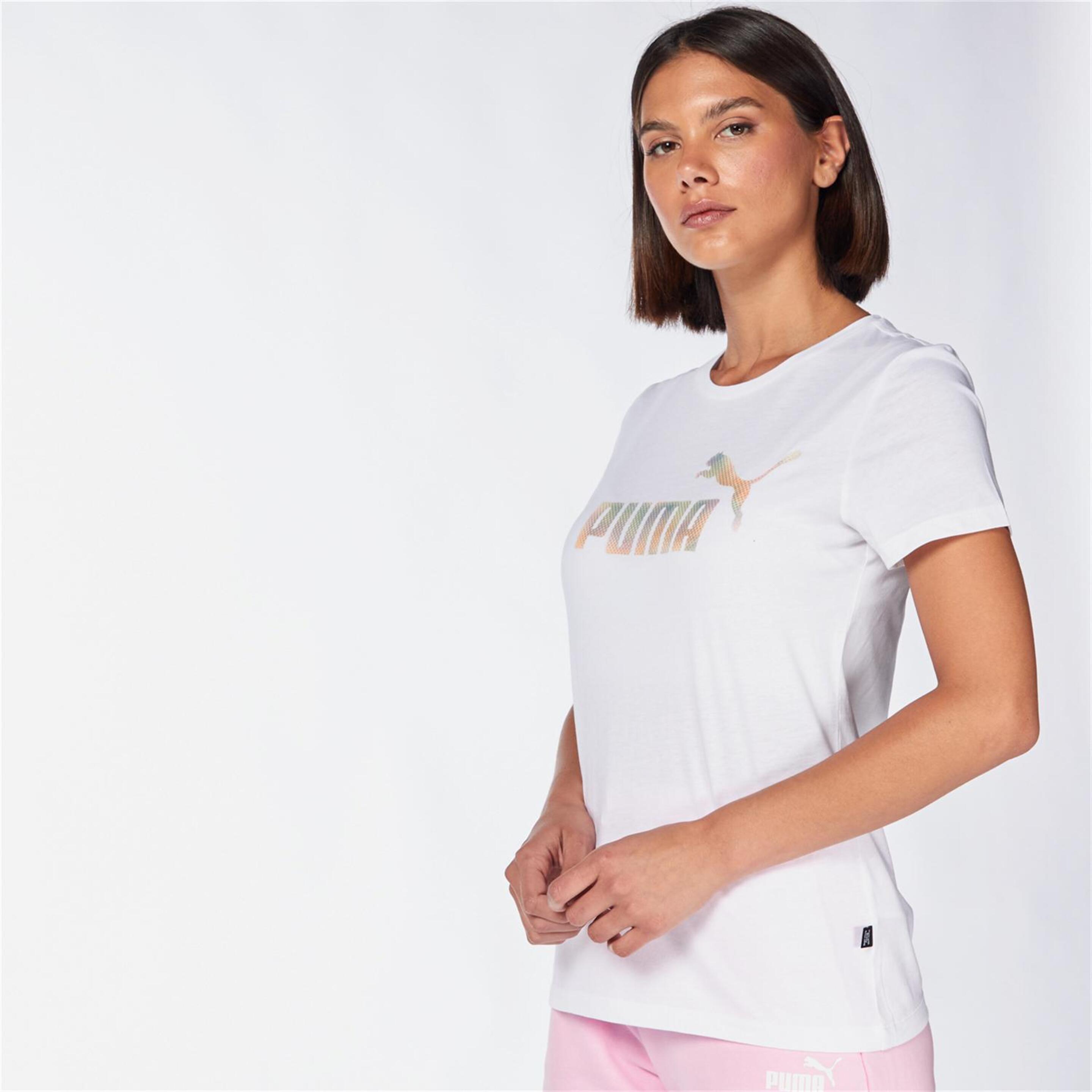 Puma Essentials - Blanco - Camiseta Mujer