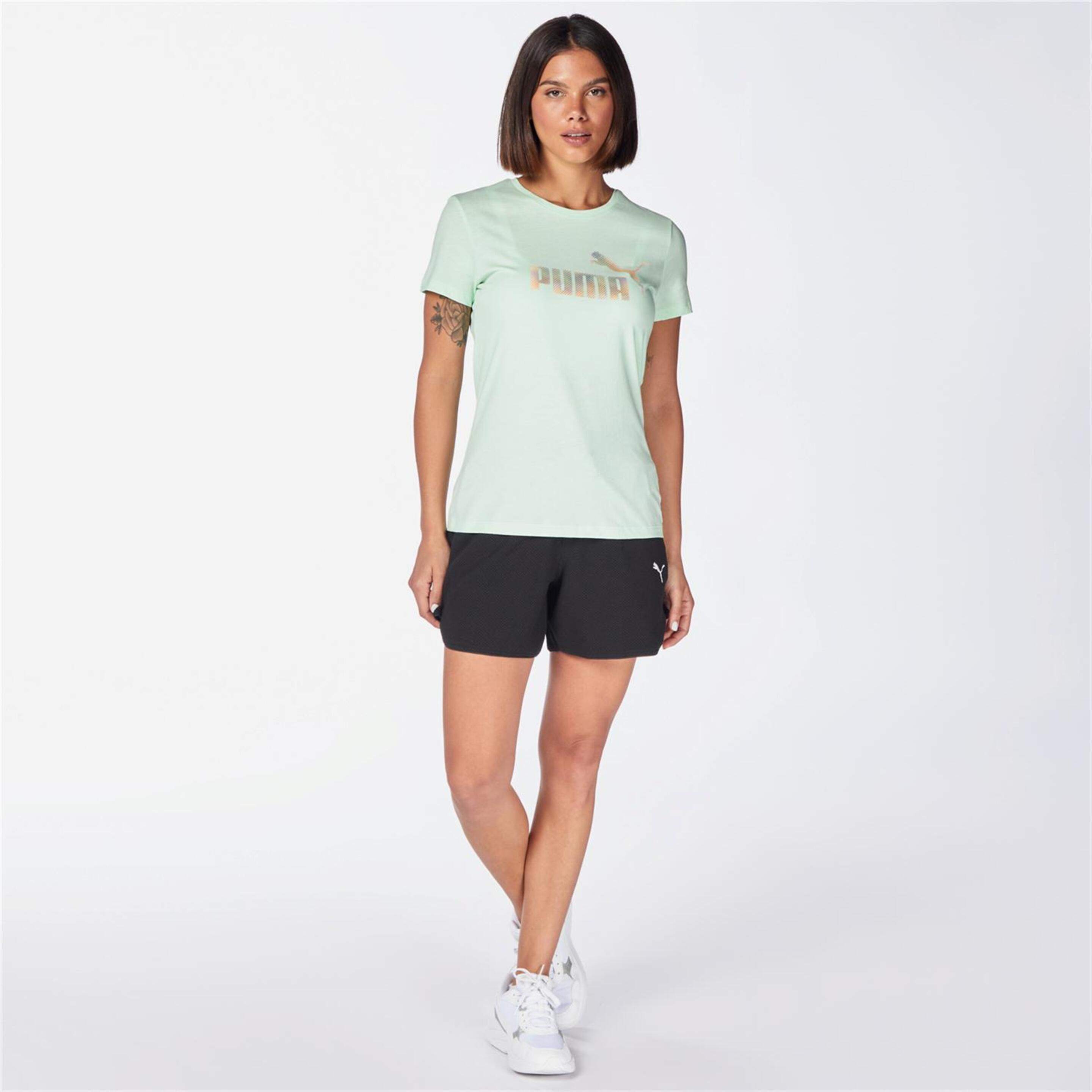 Puma Essentials - Verde - Camiseta Mujer