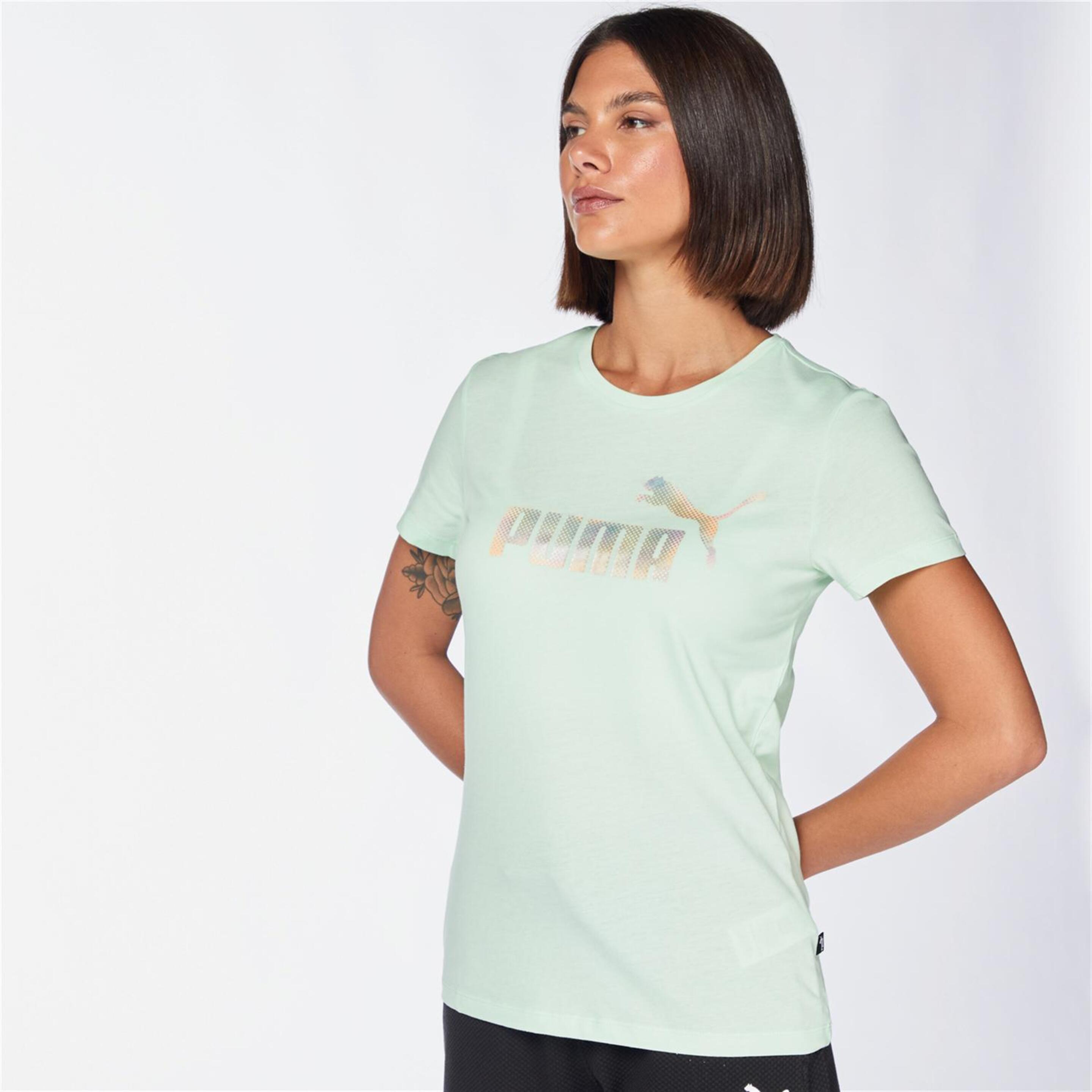 Puma Essentials - Verde - Camiseta Mujer