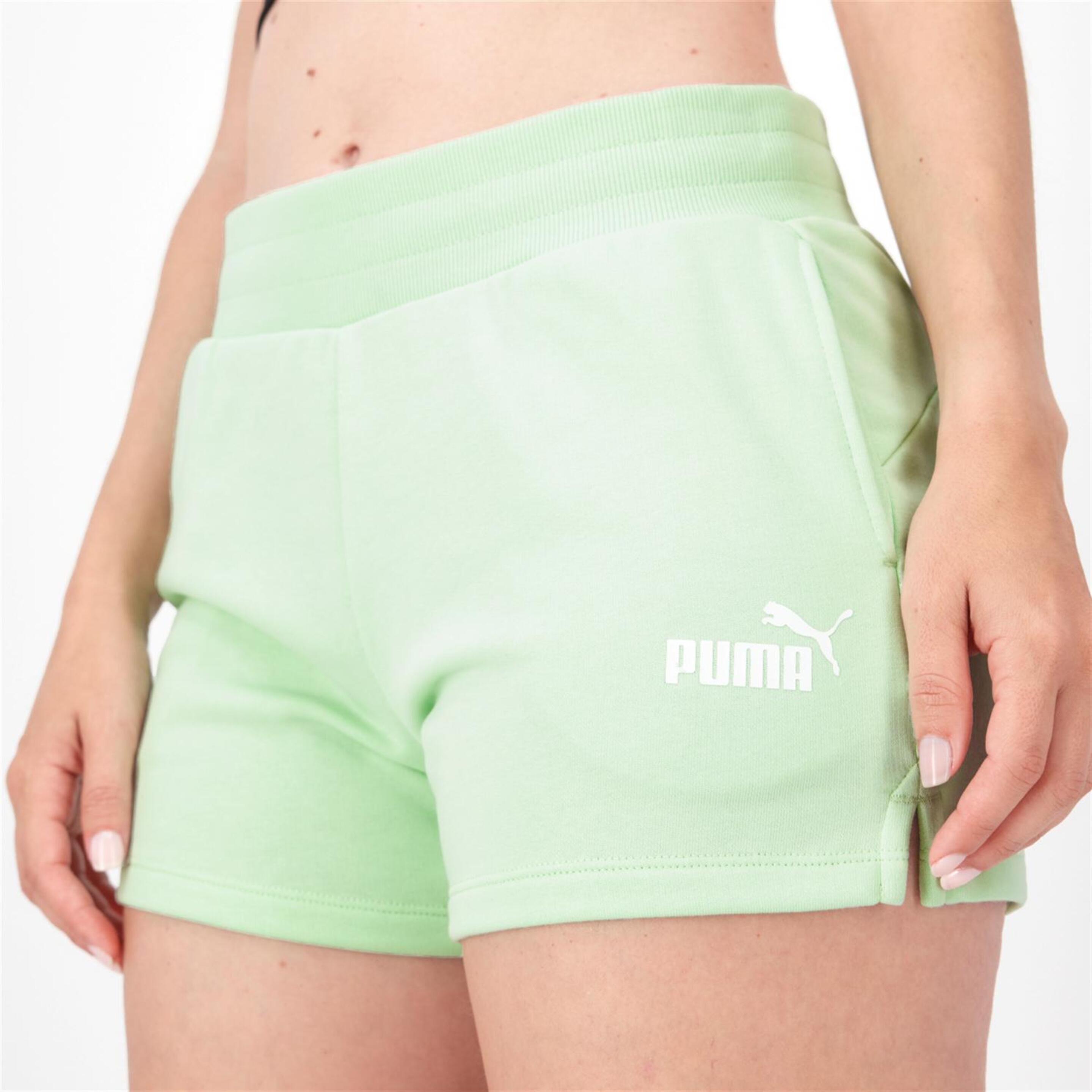 Puma Essential 4 - verde - Short Mujer