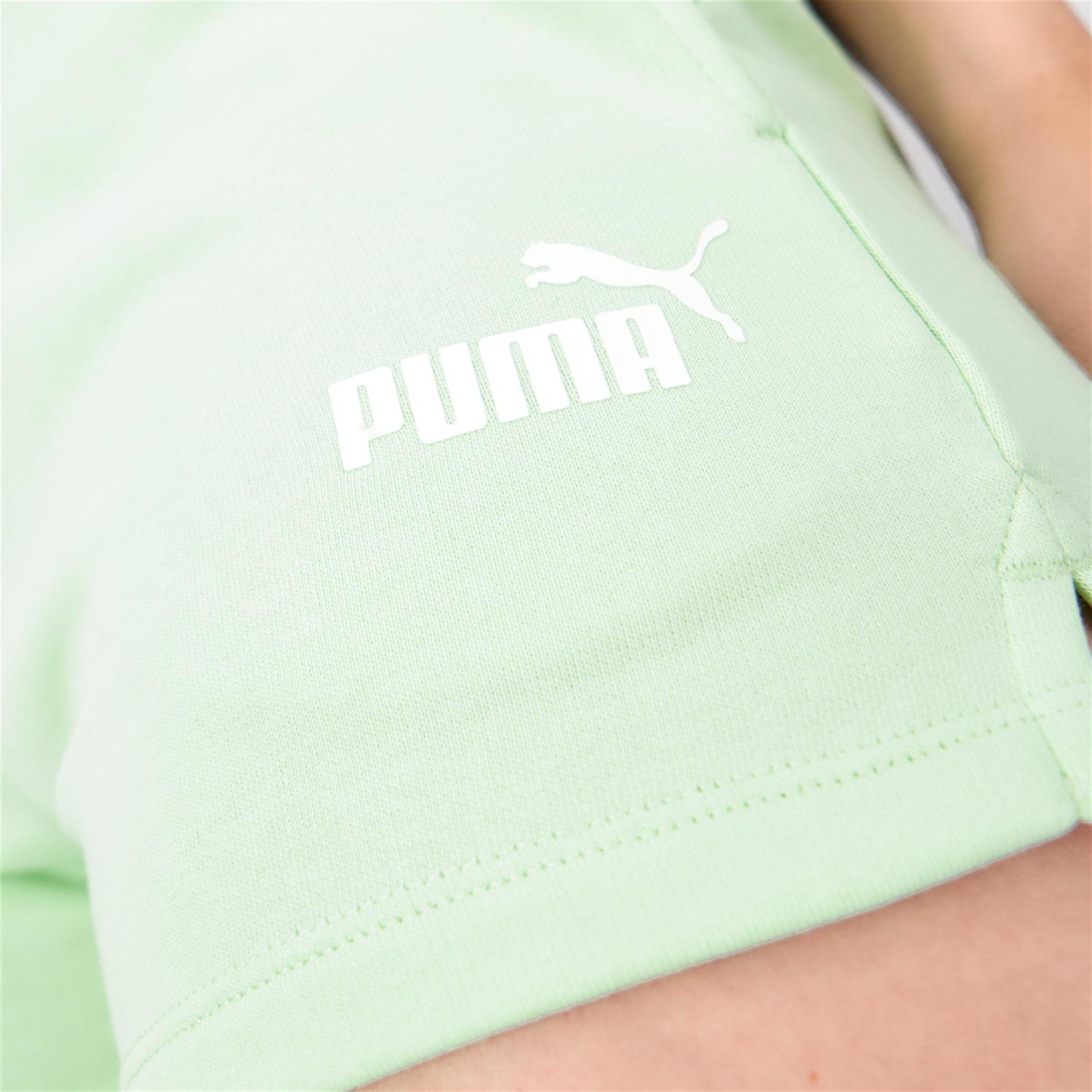Puma Essential 4 - Verde - Short Mujer