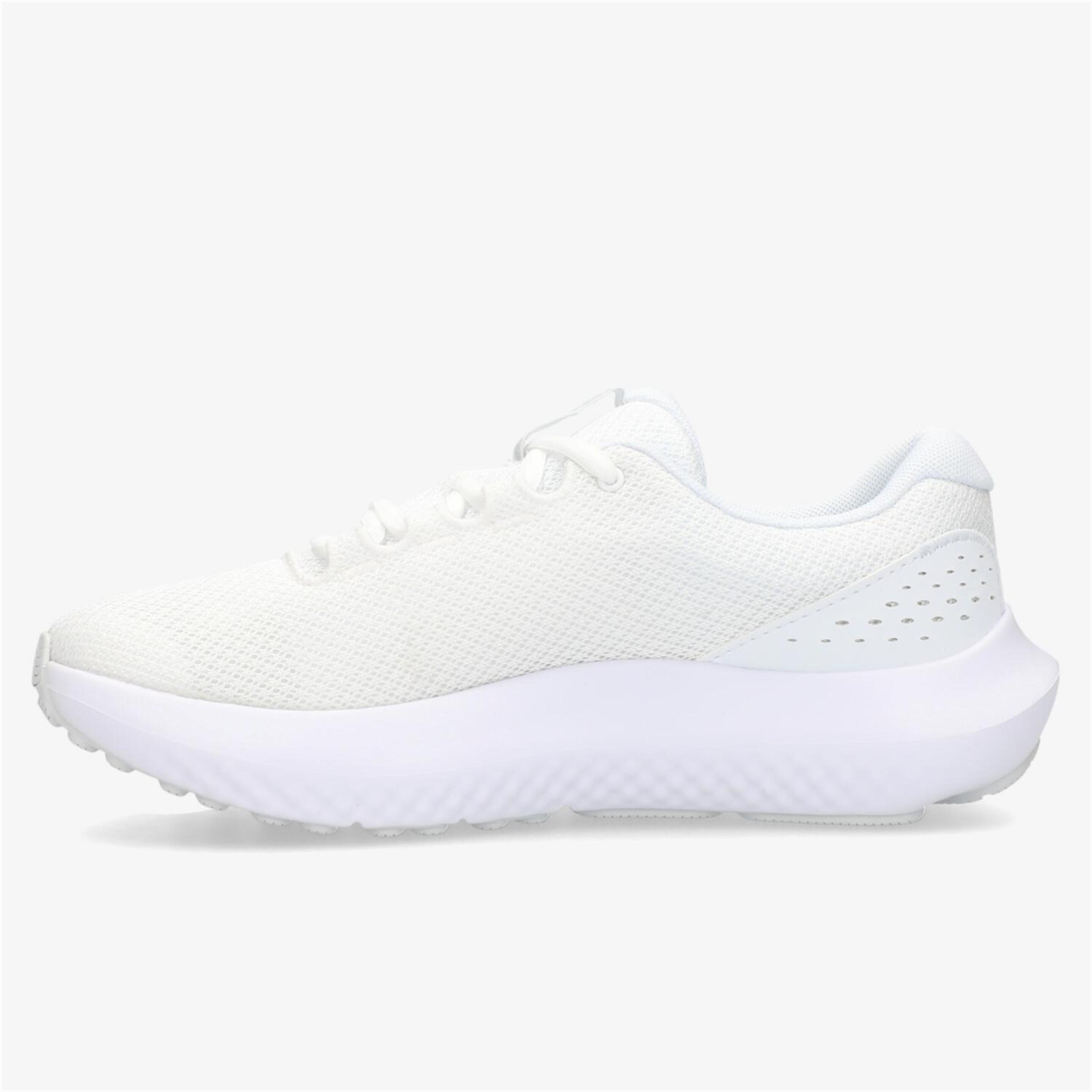 Under Armour Charged Surge 4 - Blanco - Zapatillas Running Mujer