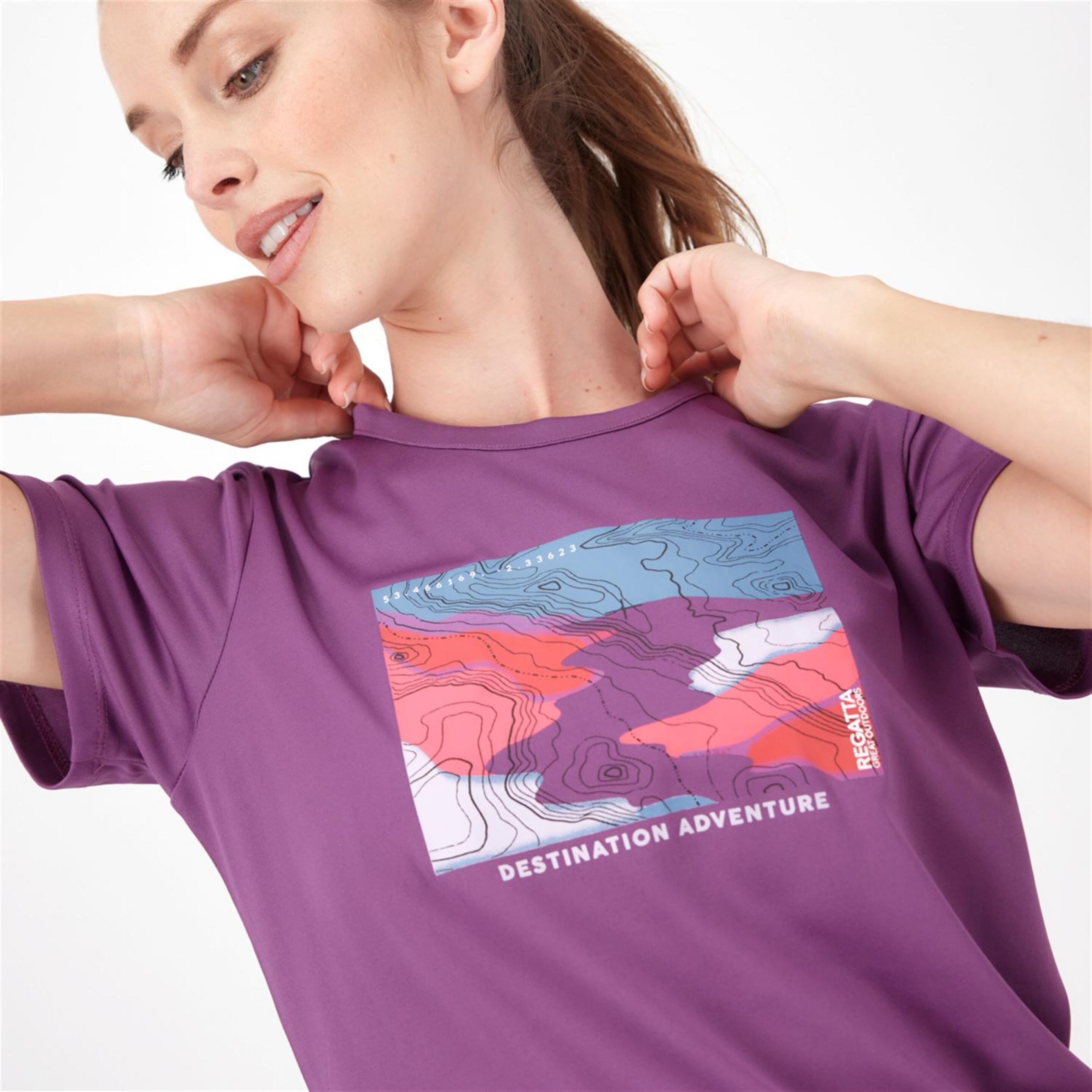 Regatta Fingal VIII - Morado - Camiseta Montaña Mujer