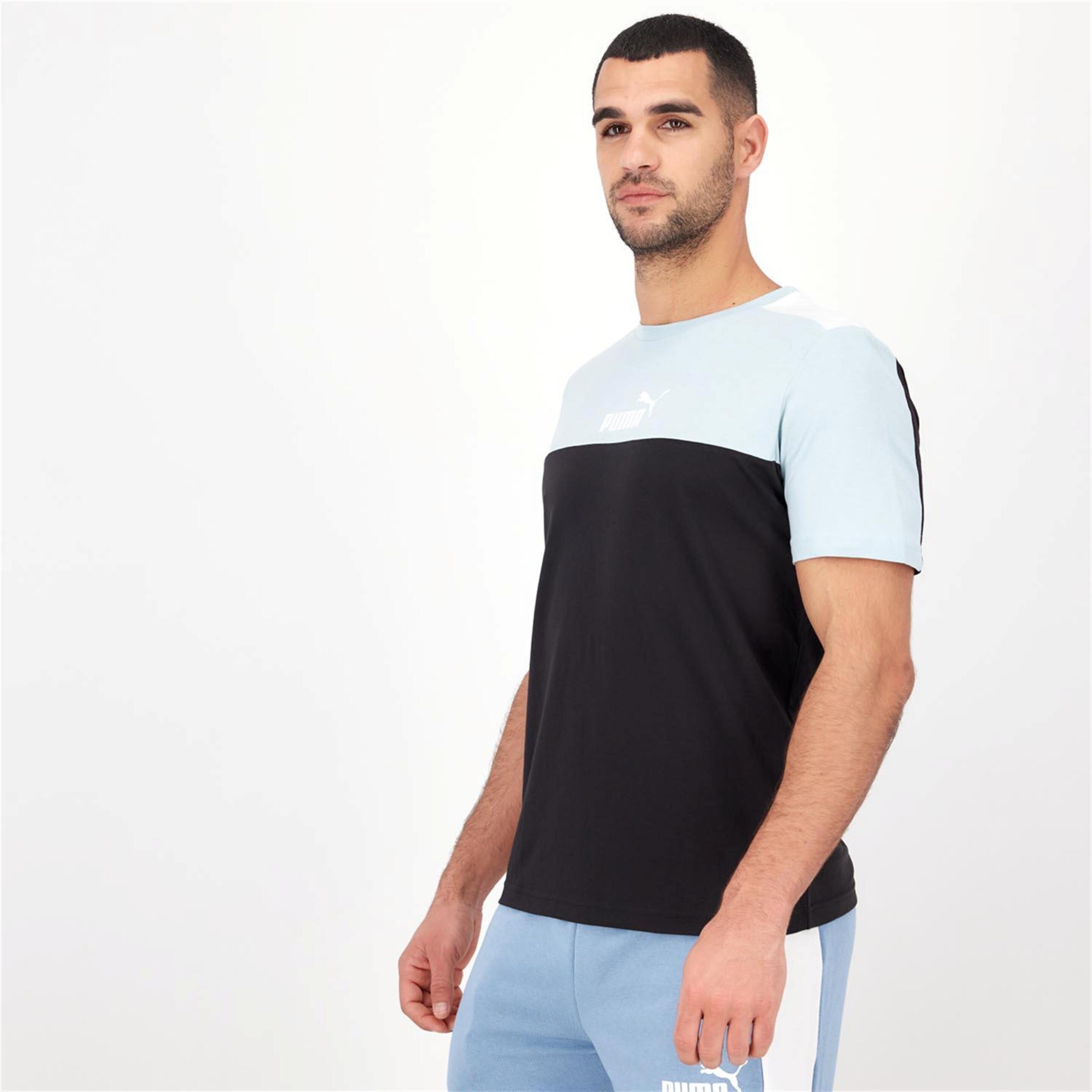 Puma Essential Block - Negro - Camiseta Hombre
