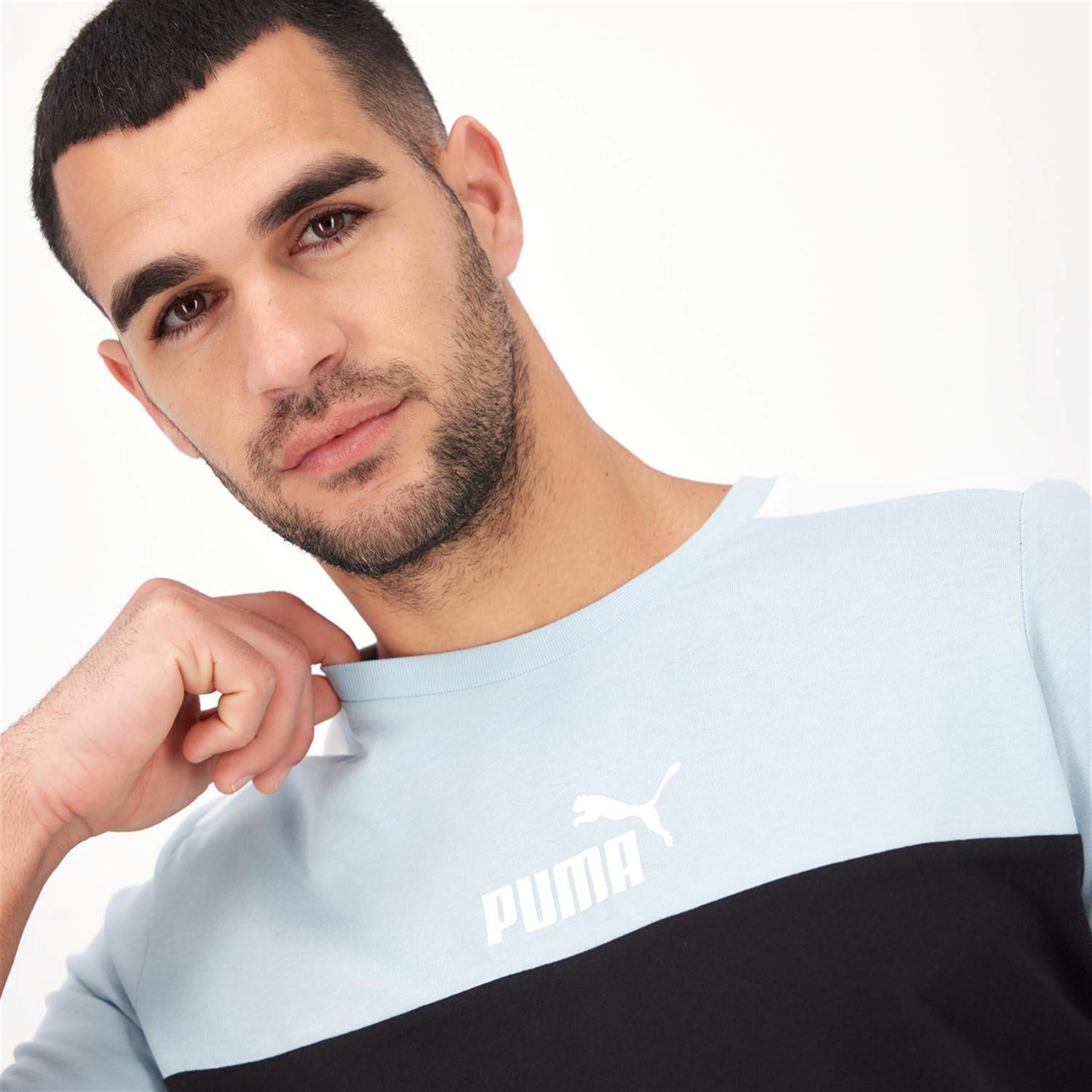 Puma Essential Block - Negro - Camiseta Hombre