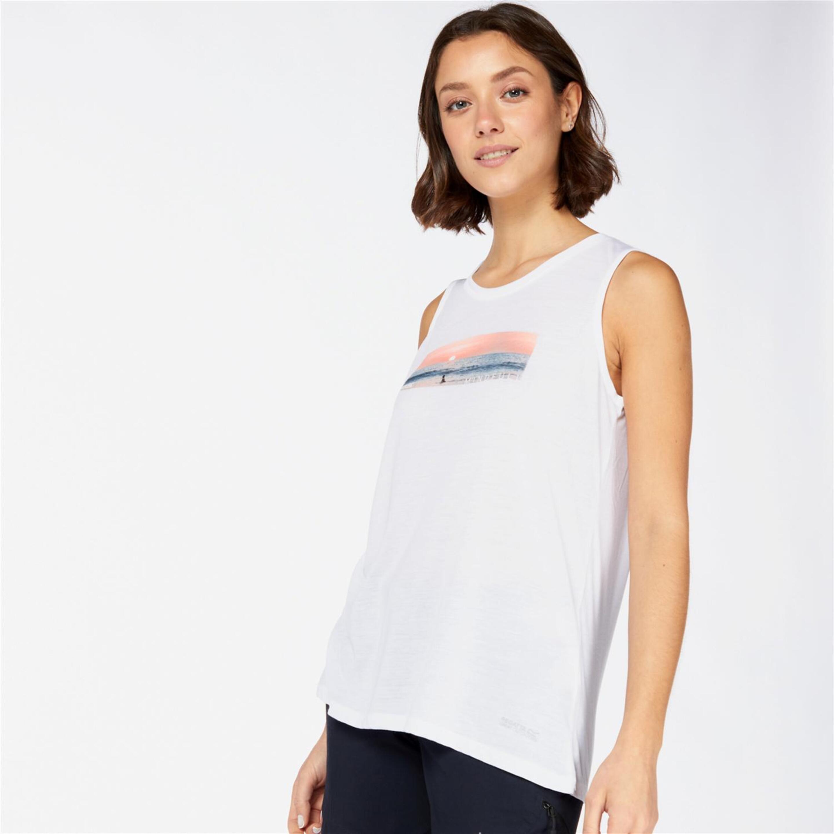 Regatta Freedale III - Blanco - Camiseta Montaña Mujer