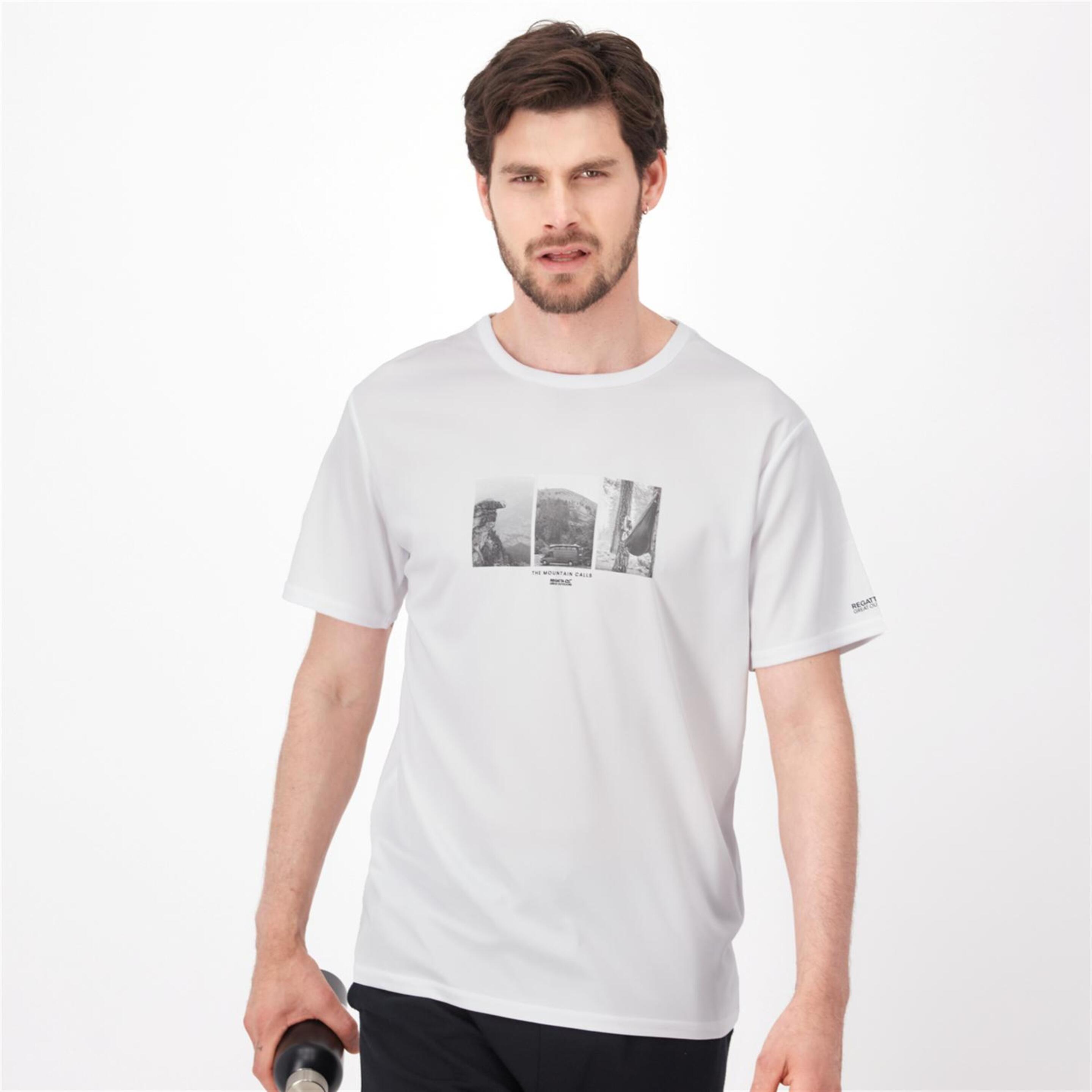 Regatta Fingal Viii - blanco - Camiseta Montaña Hombre