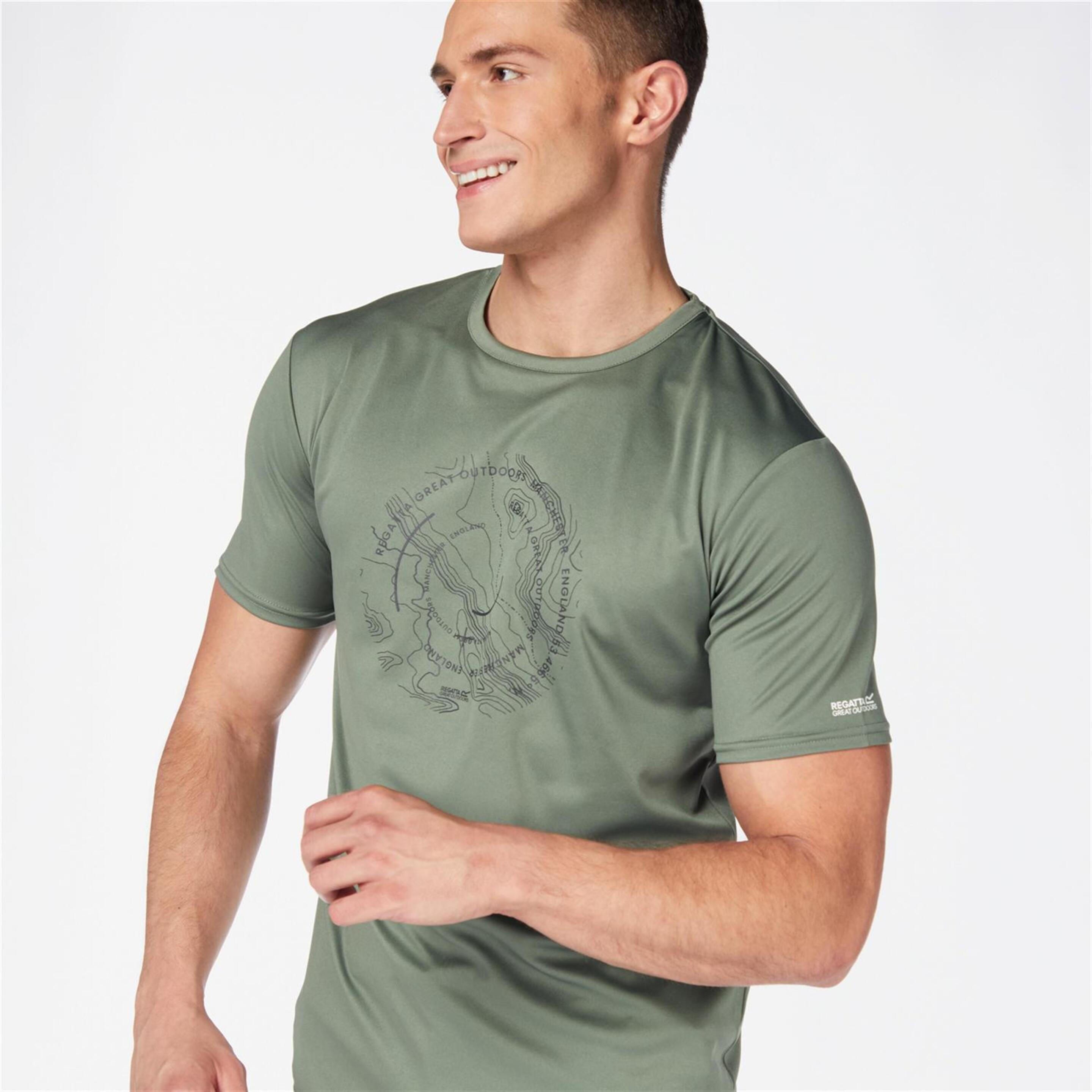 Regatta Fingal VIII - Verde - Camiseta Trekking Hombre