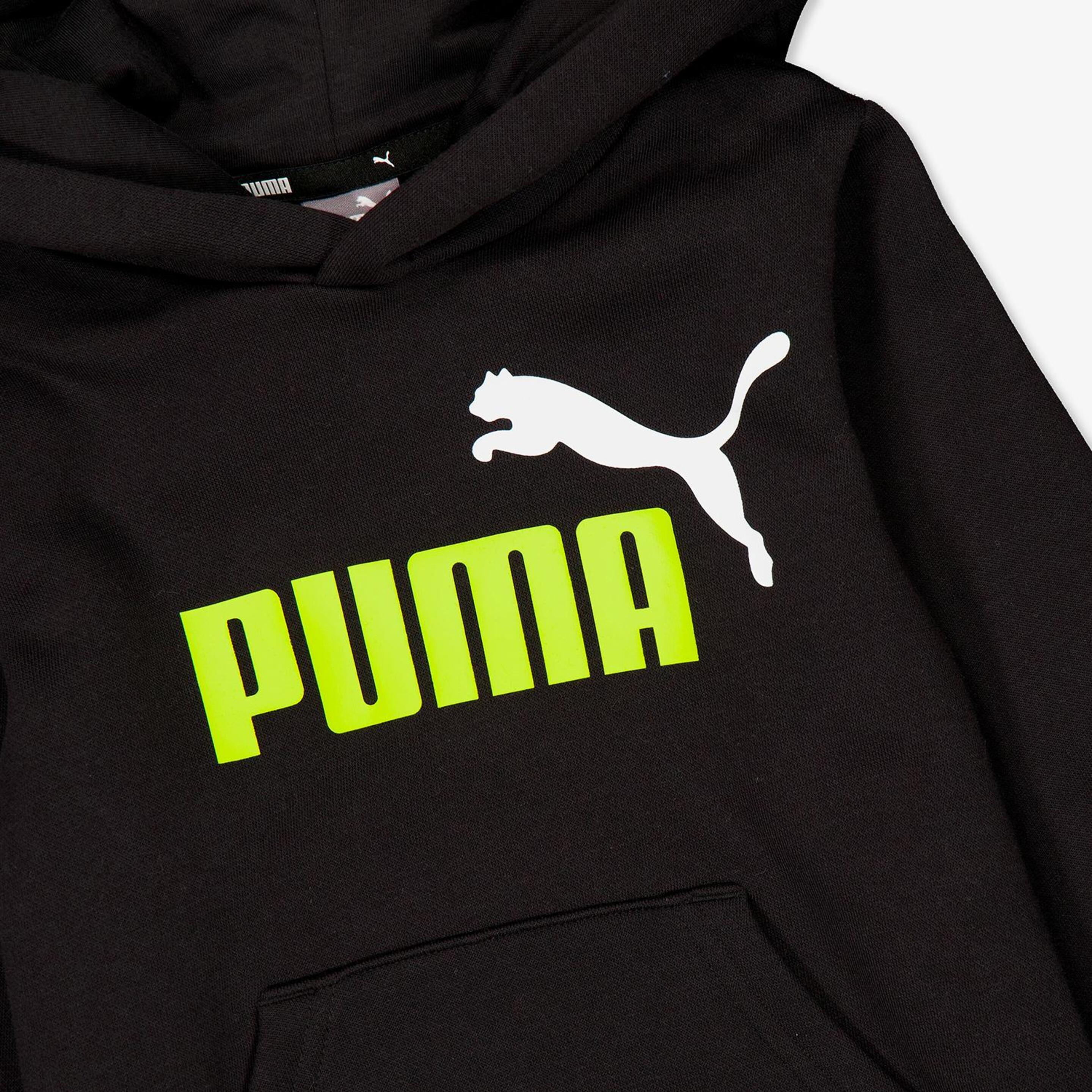 Sweatshirt Puma - Preto - Sweatshirt Capuz Menino | Sport Zone