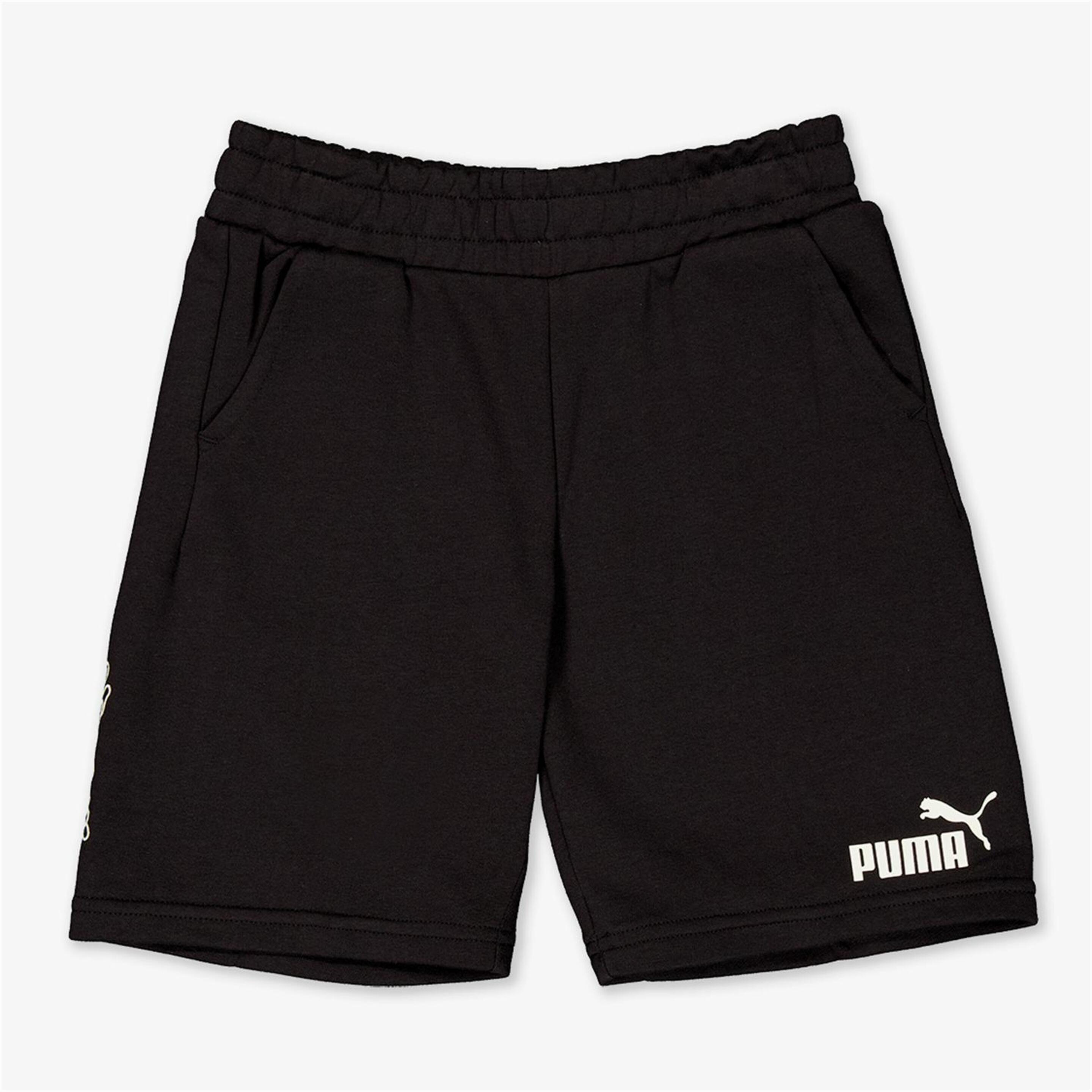 Pantalón Corto Puma - negro - Bermuda Deportiva Niño