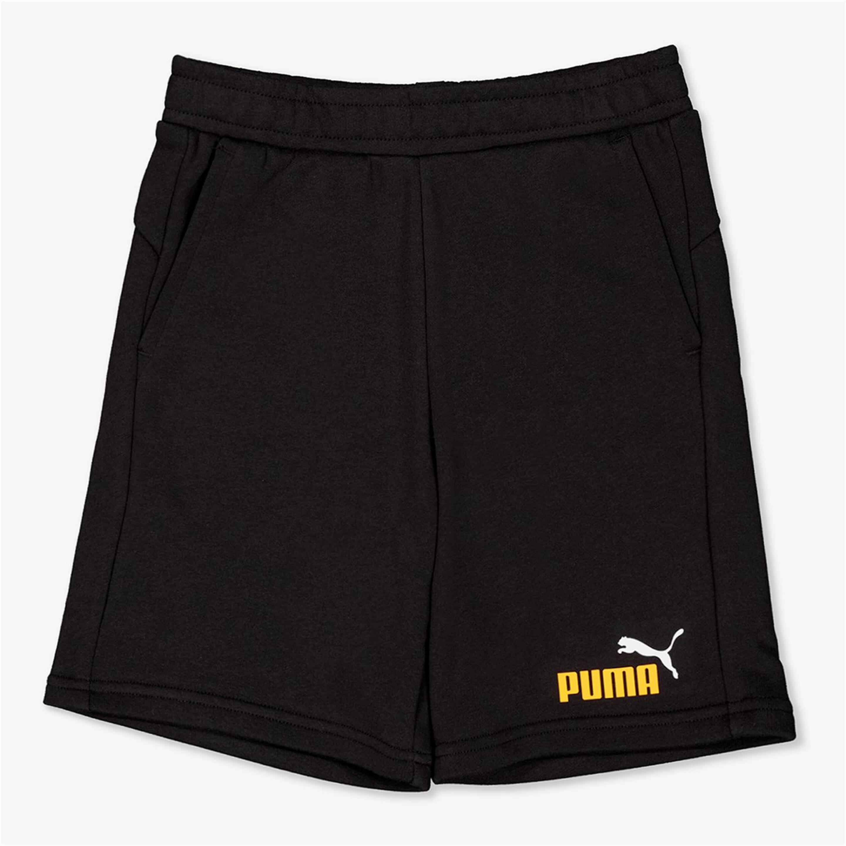 Pantalón Corto Puma - negro - Bermuda Deportiva Niño