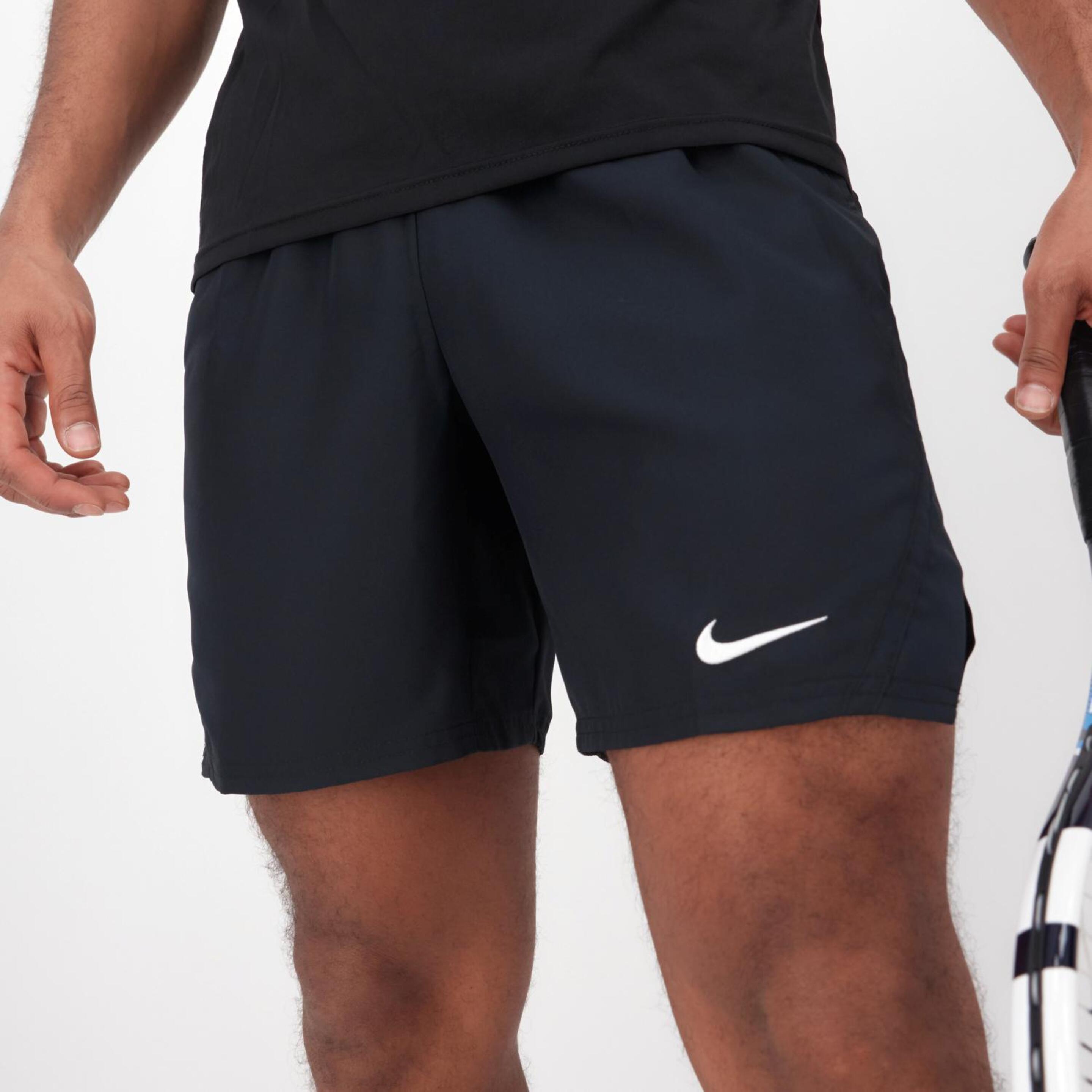 Pantalón Nike - negro - Pantalón Corto Tenis Hombre