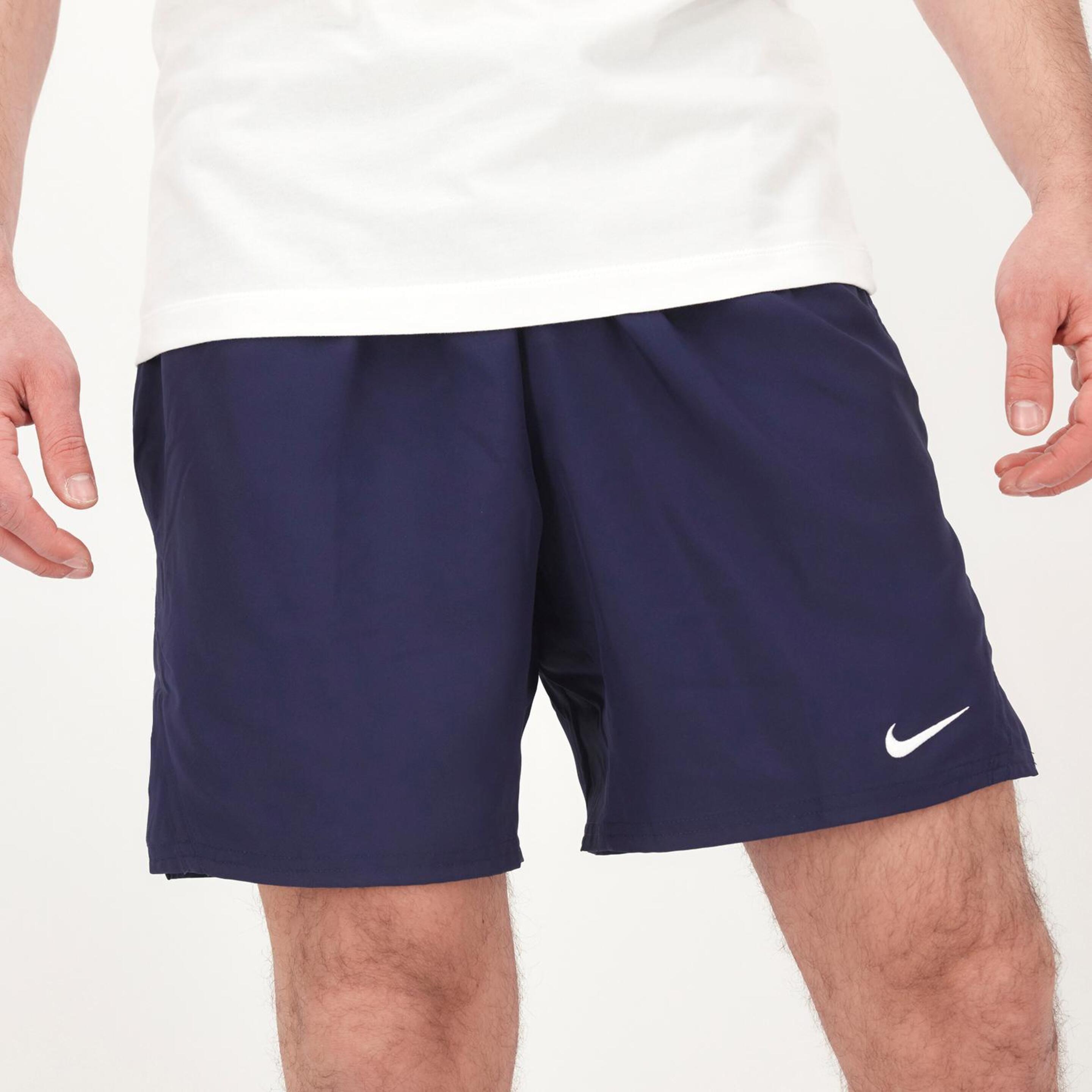 Pantalón Nike - azul - Pantalón Corto Tenis Hombre