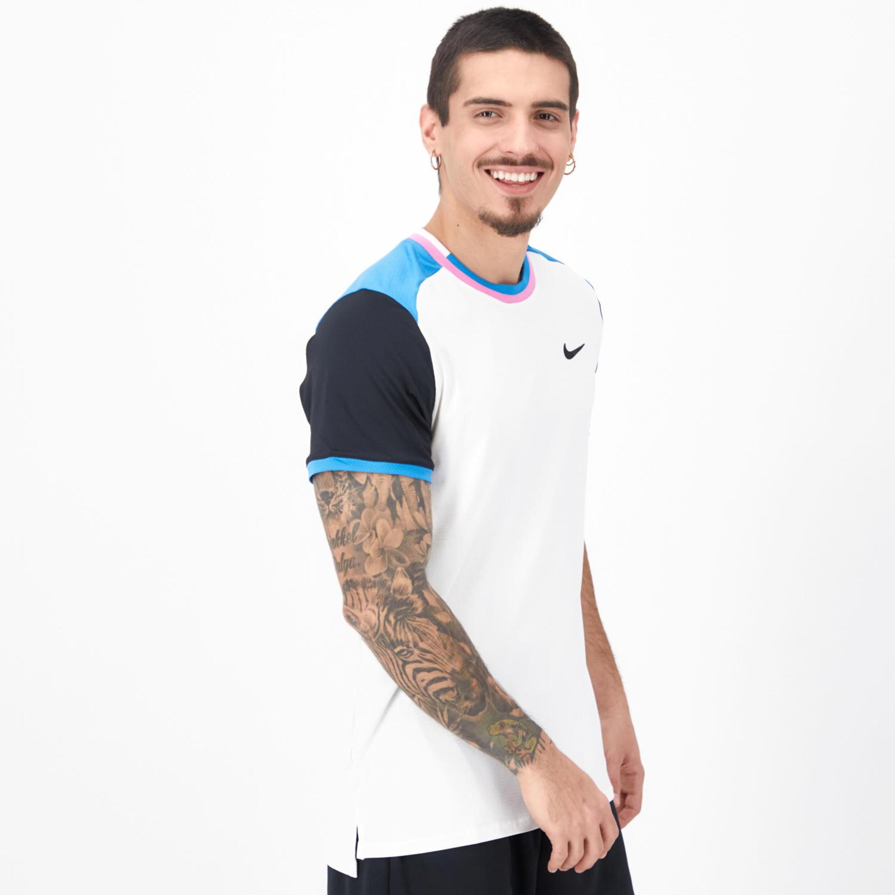 Nike Advantage Court - Blanco - Camiseta Tenis Hombre
