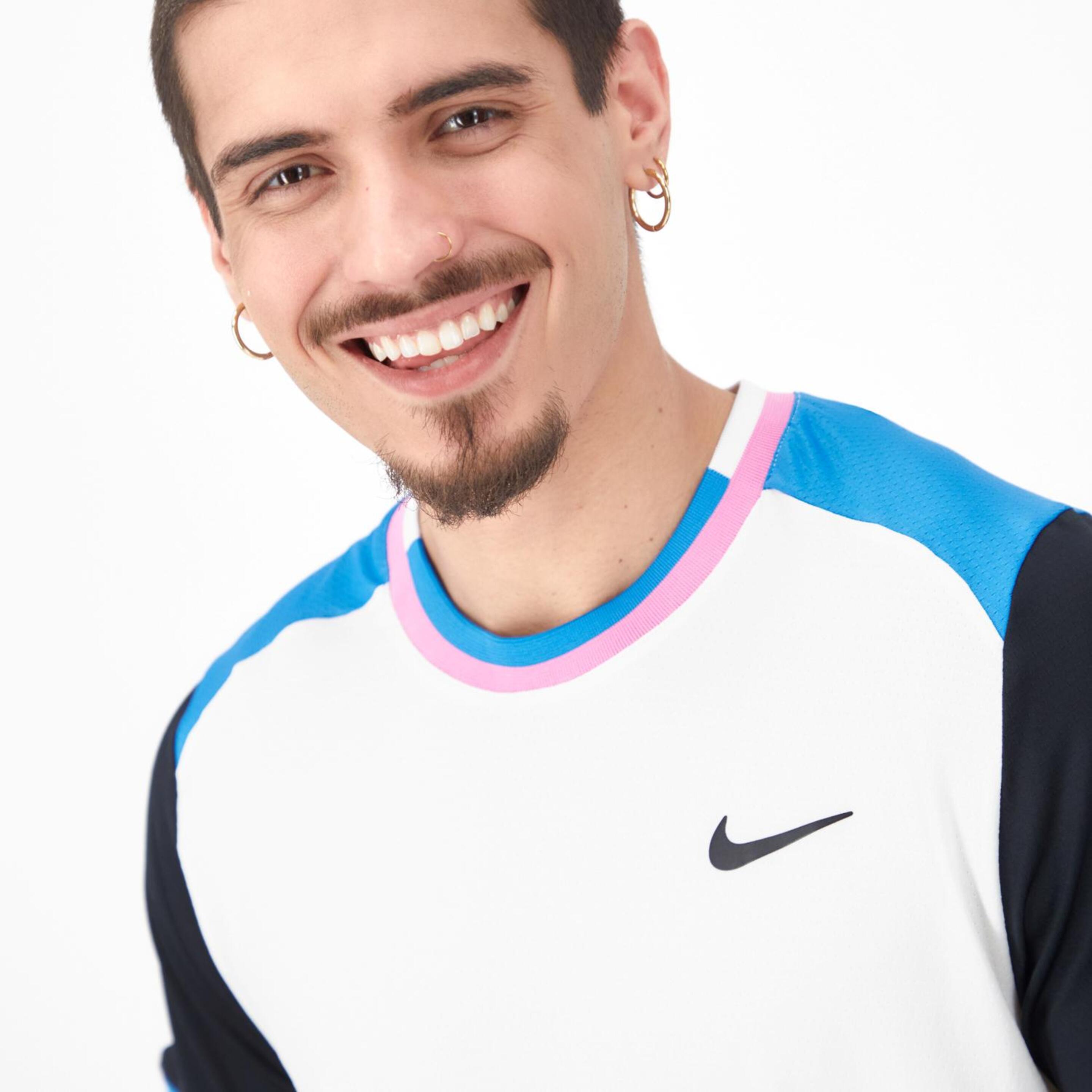 Nike Advantage Court - Blanco - Camiseta Tenis Hombre