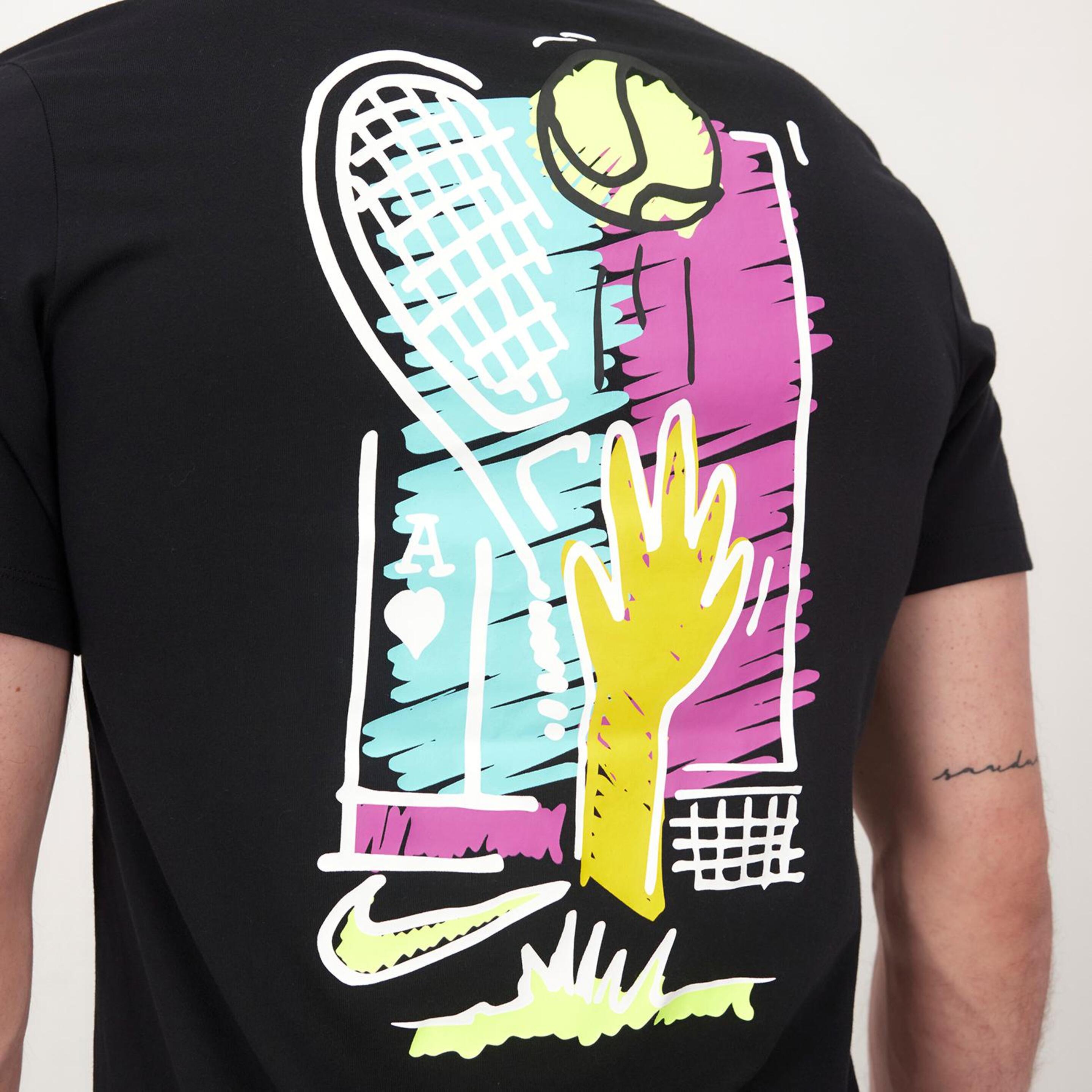 Nike Open - Negro - Camiseta Tenis Hombre  | Sprinter